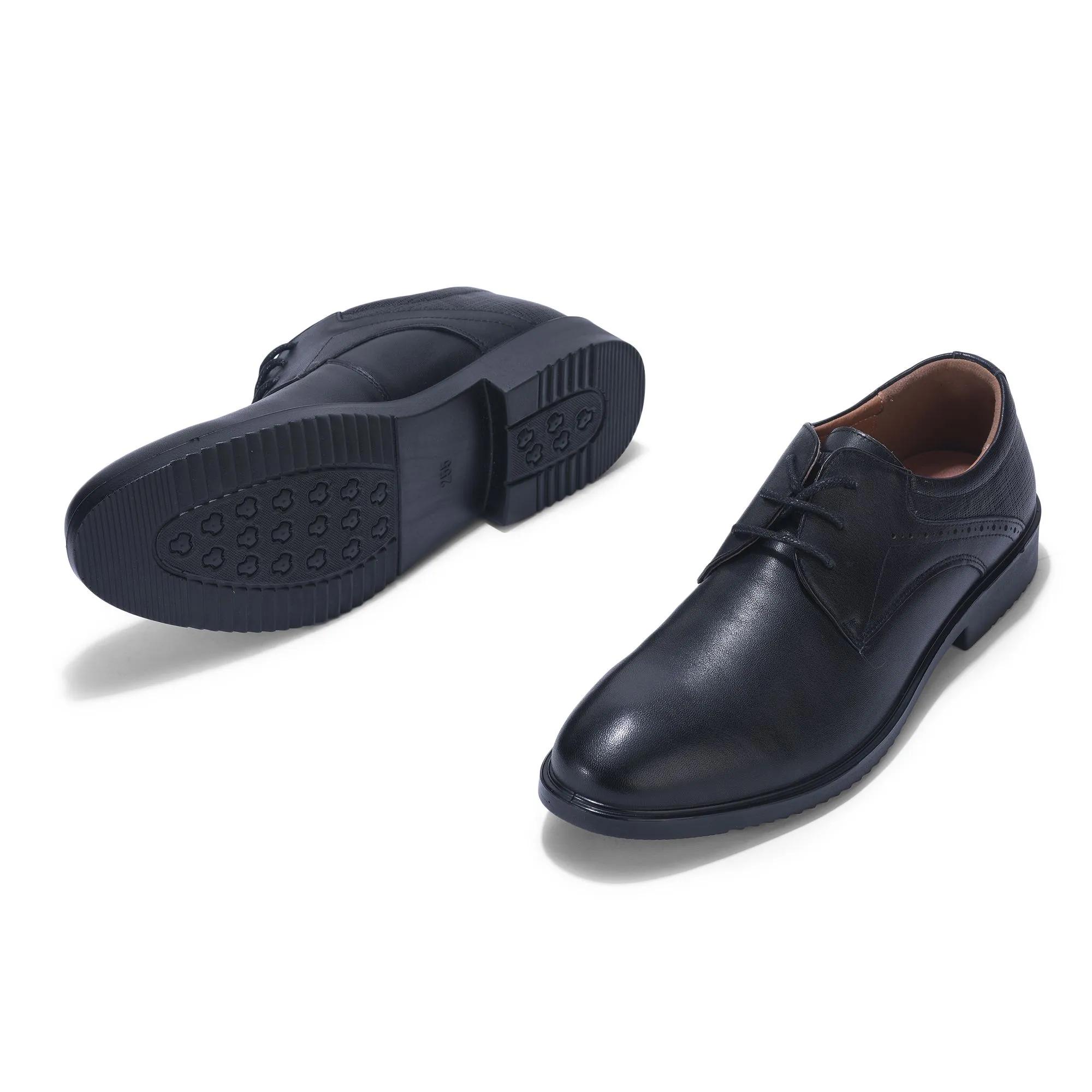 BLACK Derby shoes for men - Thumbnail 4
