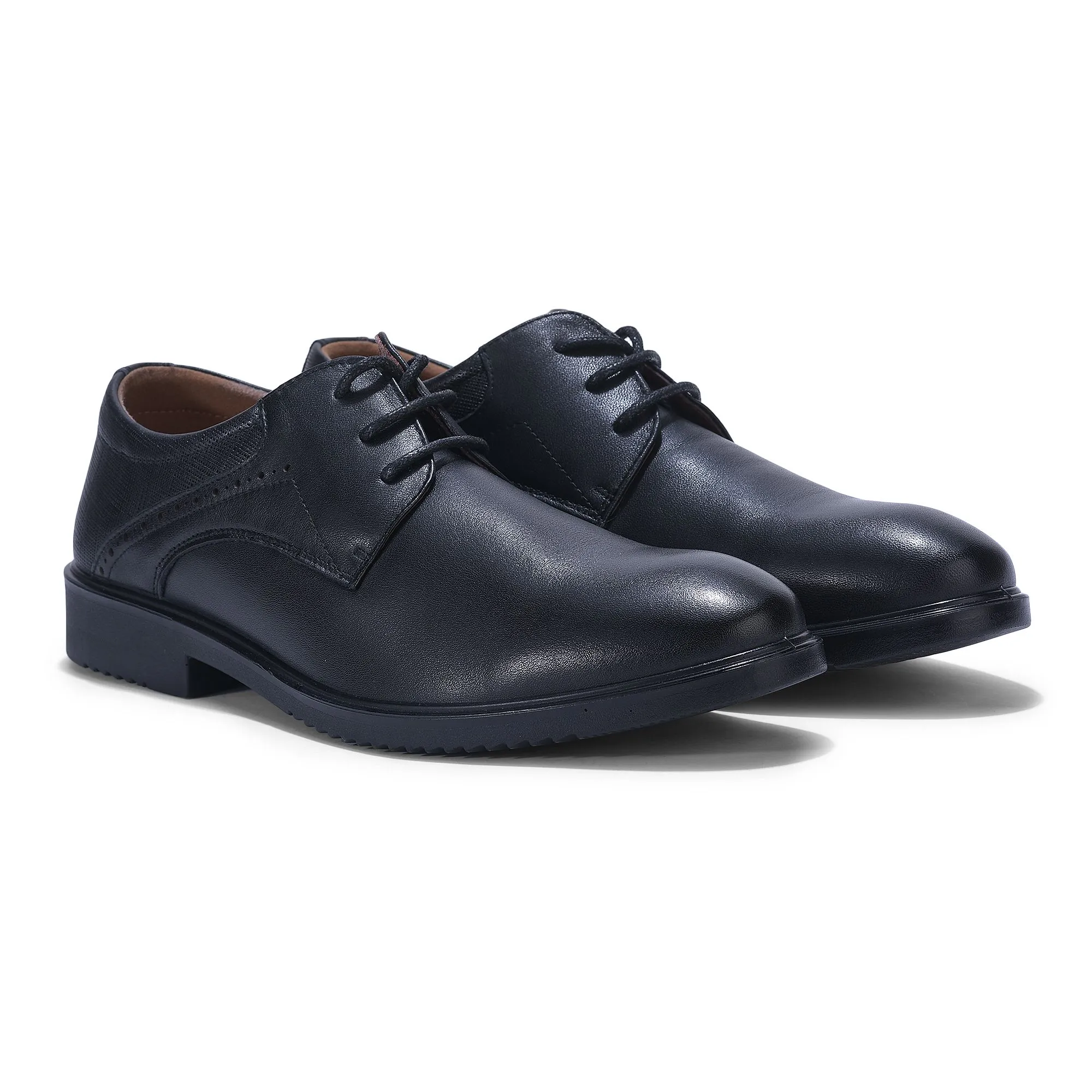 BLACK Derby shoes for men - Thumbnail 6
