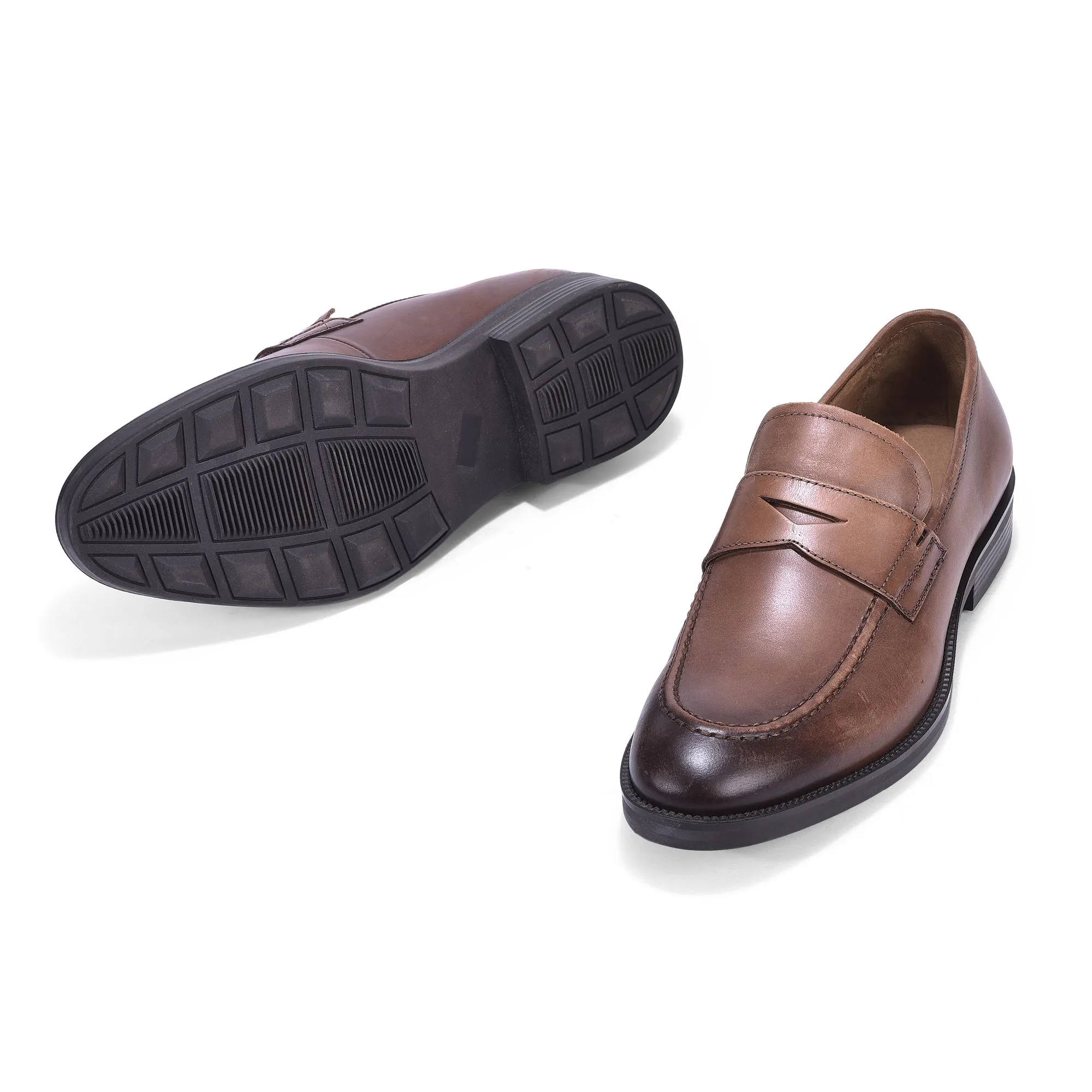 Woods brown formal loafers - Thumbnail 4