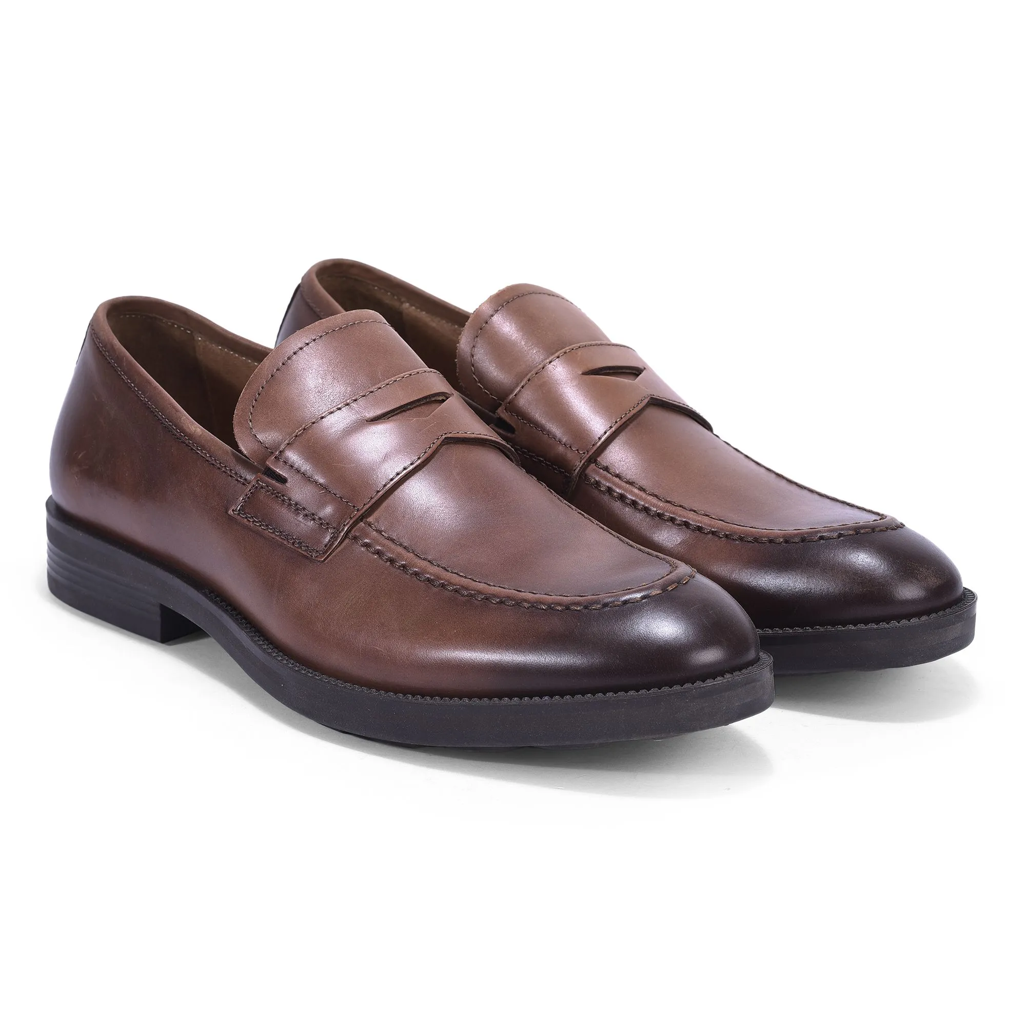 Woods brown formal loafers - Thumbnail 6