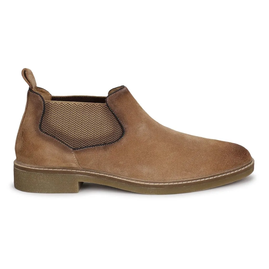 Beige Chelsea Boot for Men - Image 1