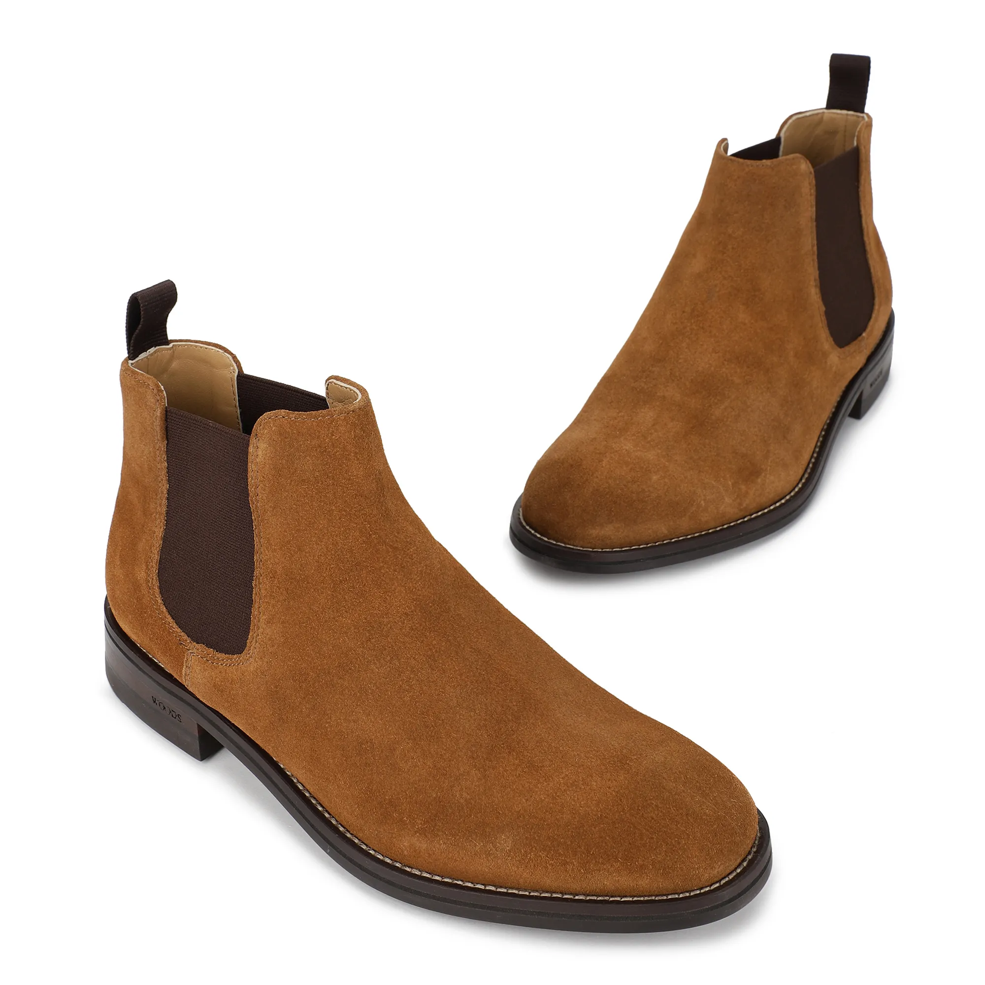 Camel Chelsea Boots for Men - Thumbnail 2