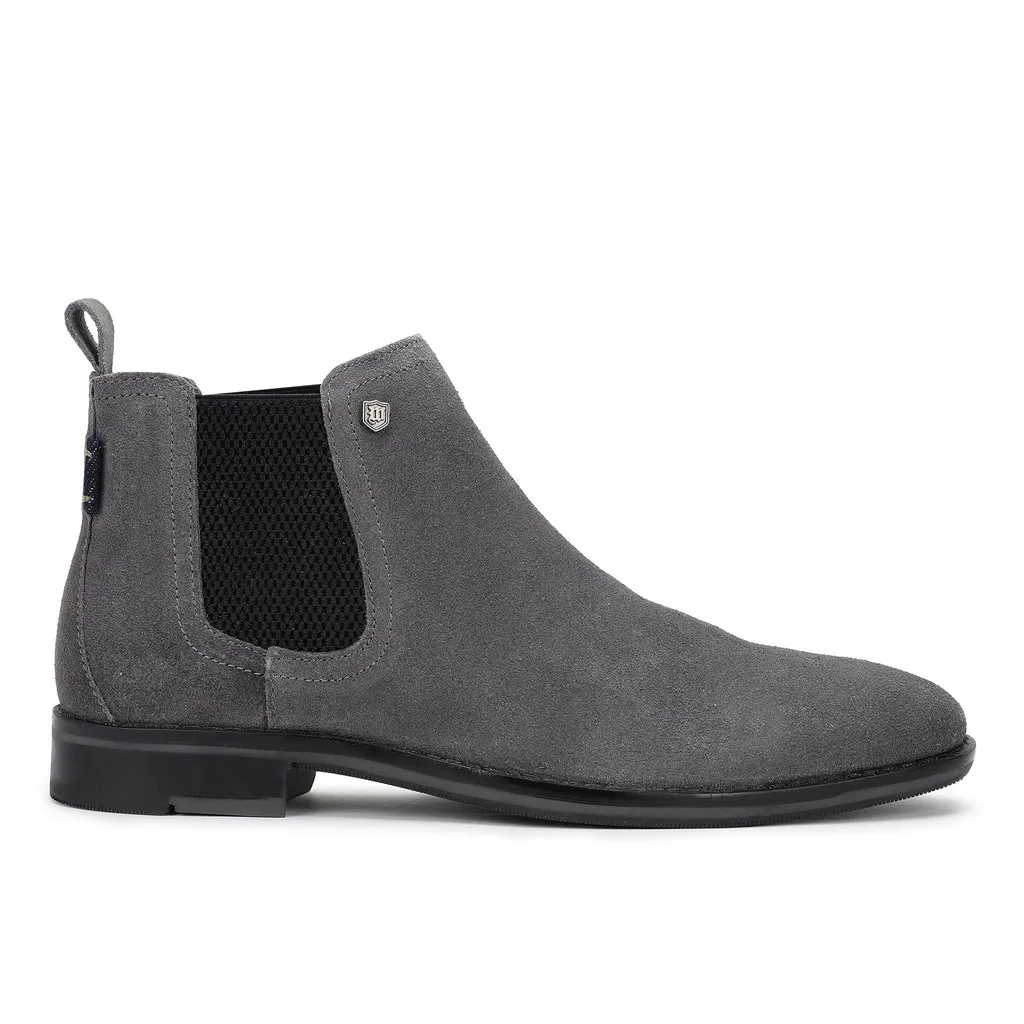 Grey Chelsea Boot for Men - Thumbnail 1