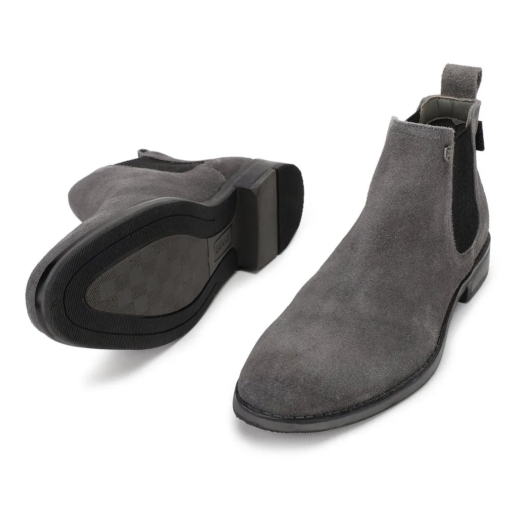 Grey Chelsea Boot for Men - Thumbnail 4
