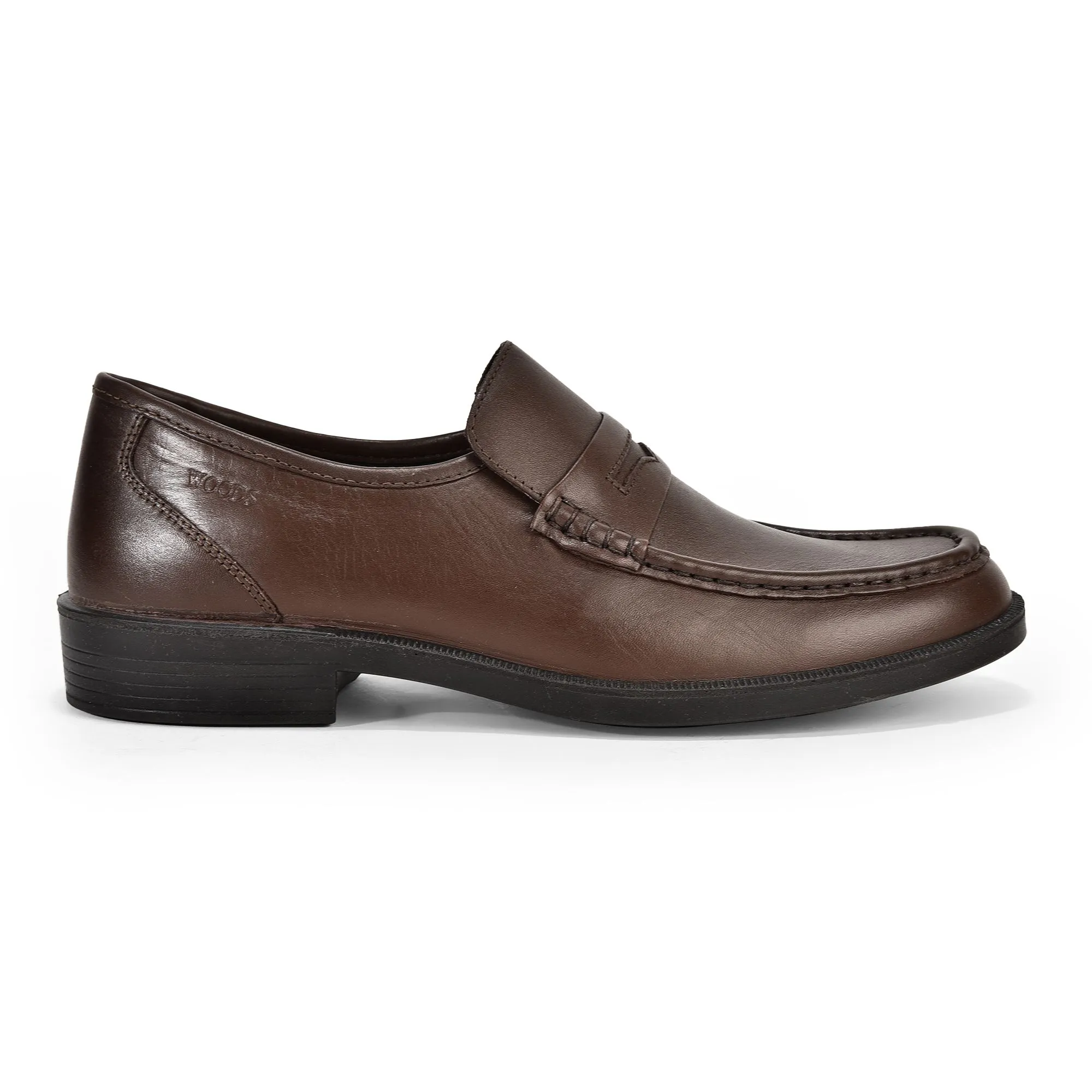 Brown penny loafers for men - Thumbnail 1