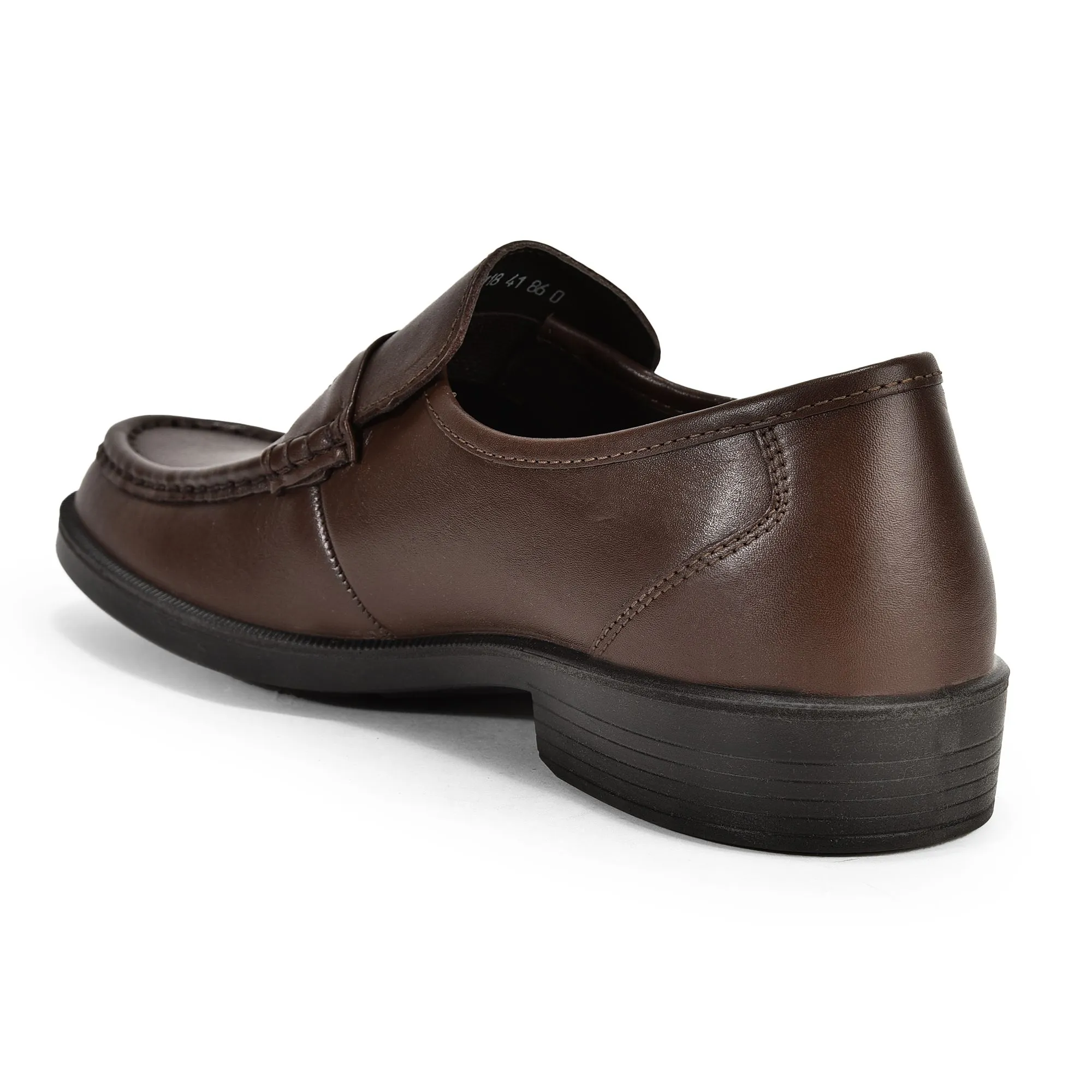 Brown penny loafers for men - Thumbnail 5