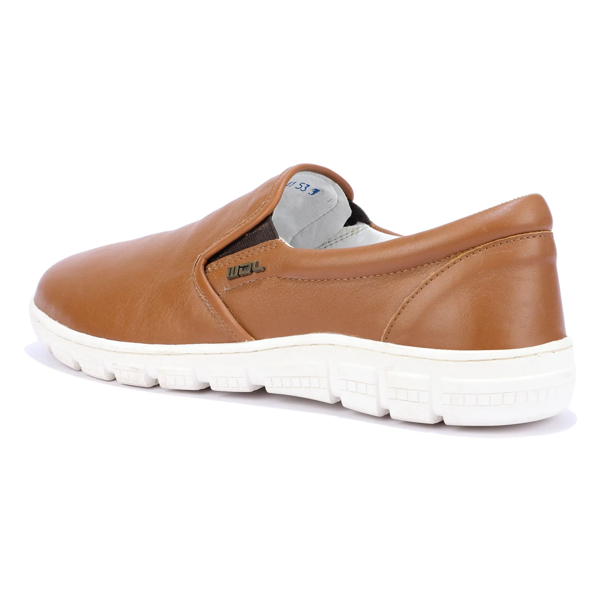 Woodland tan slip-on shoes for men - Thumbnail 5