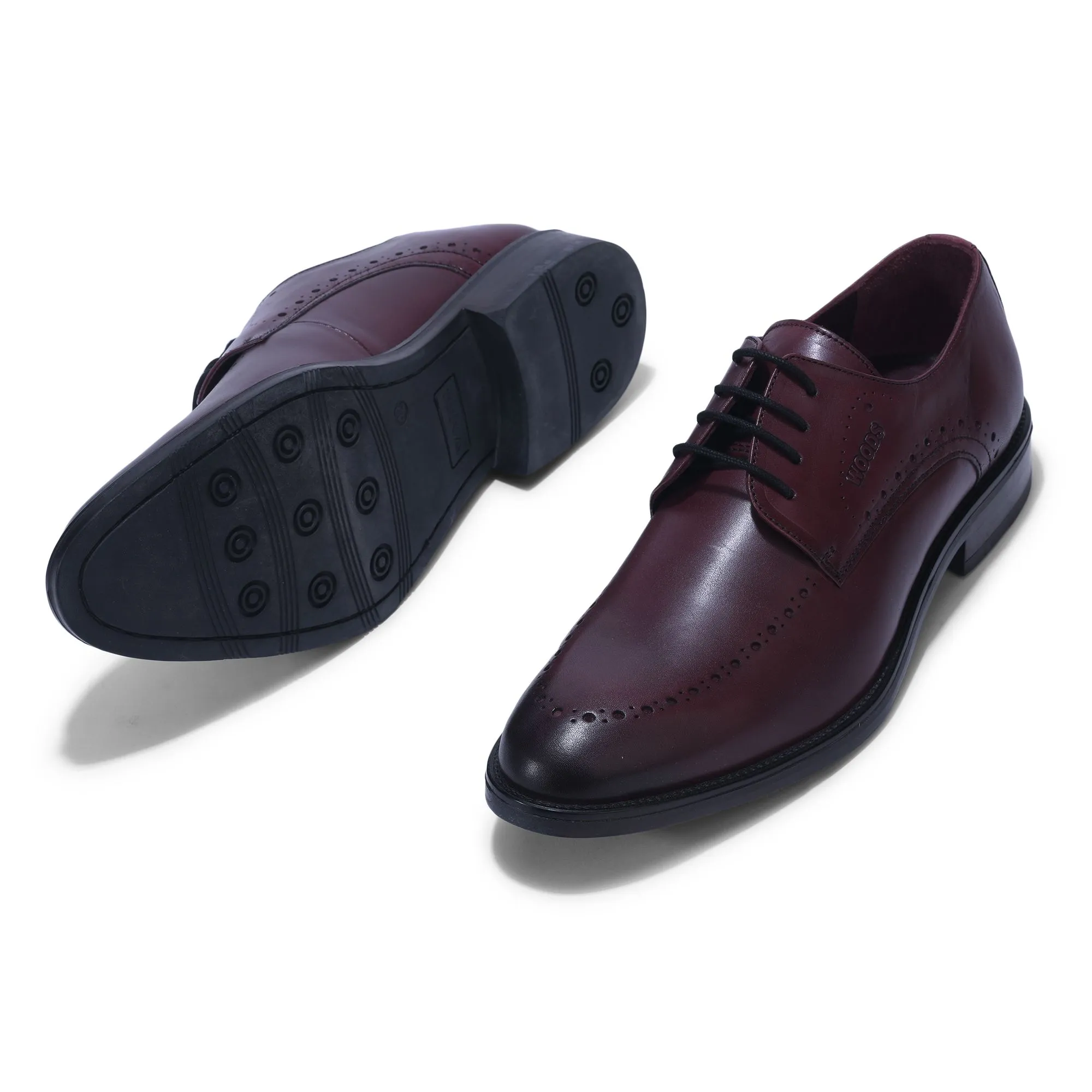 Woods BORDO LEATHER FORMAL SHOES - Thumbnail 4