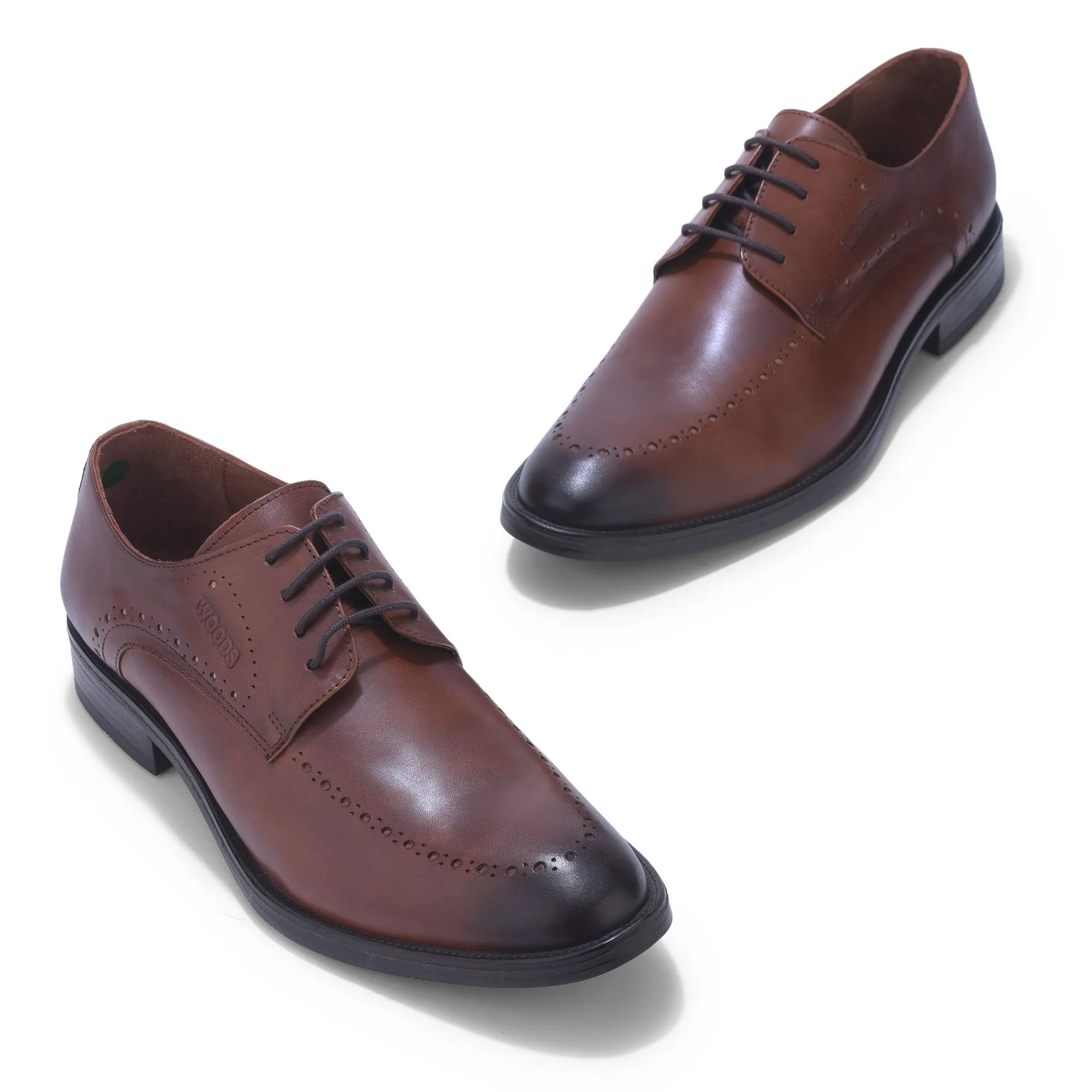 Woods TAN LEATHER FORMAL SHOES - Thumbnail 2