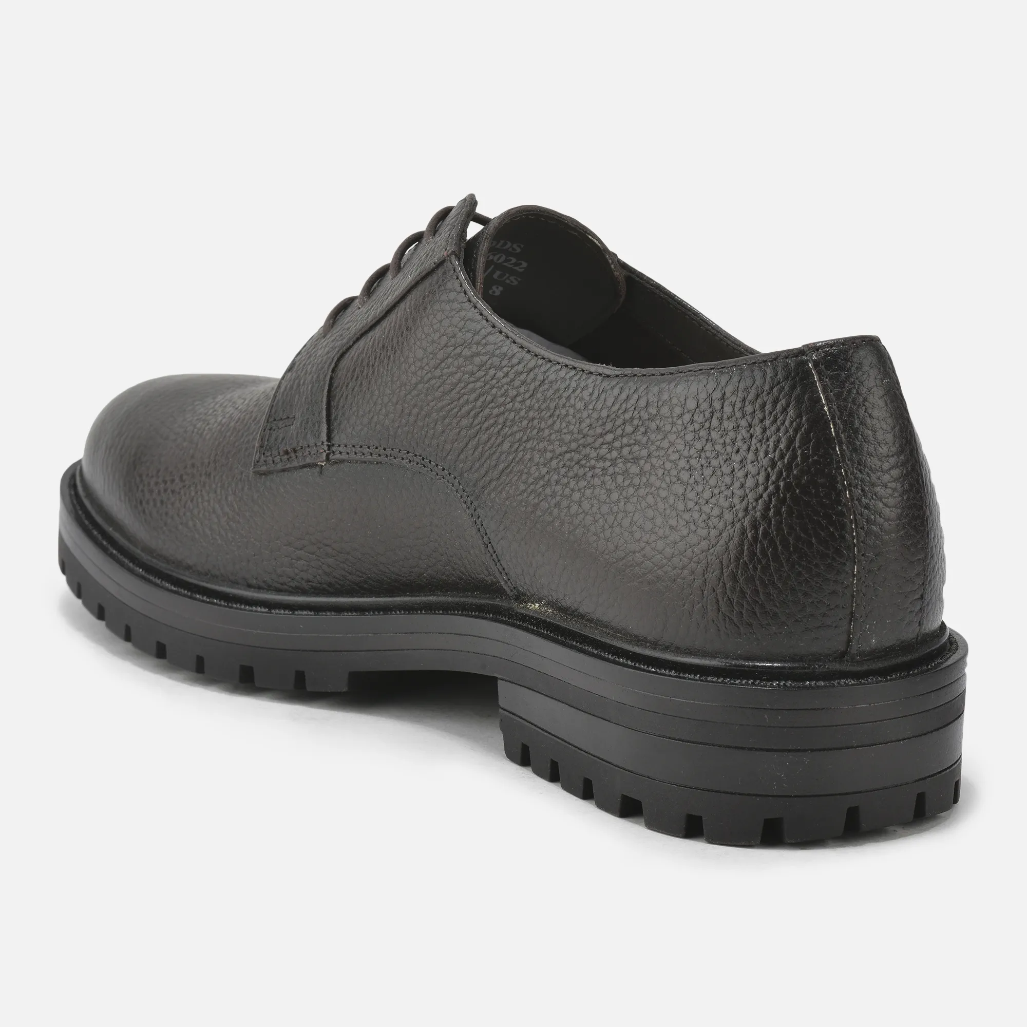 Brown Classic Lace Up Shoes For Men - Thumbnail 5