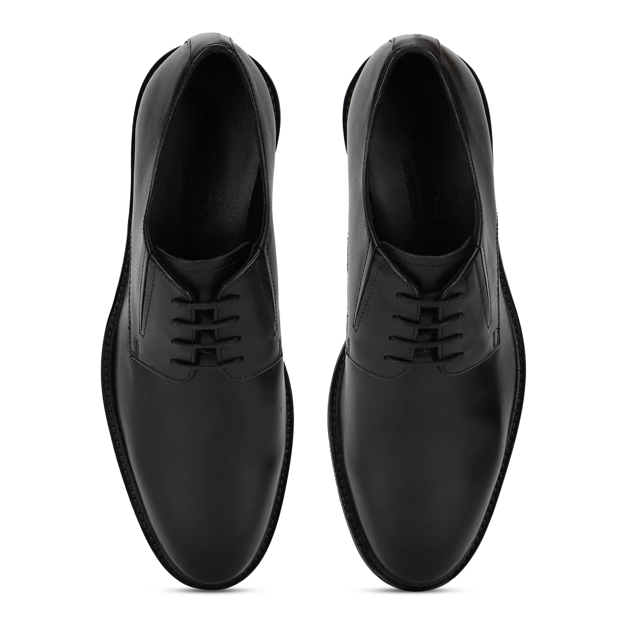 Black Oxford Shoes for Men - Thumbnail 3