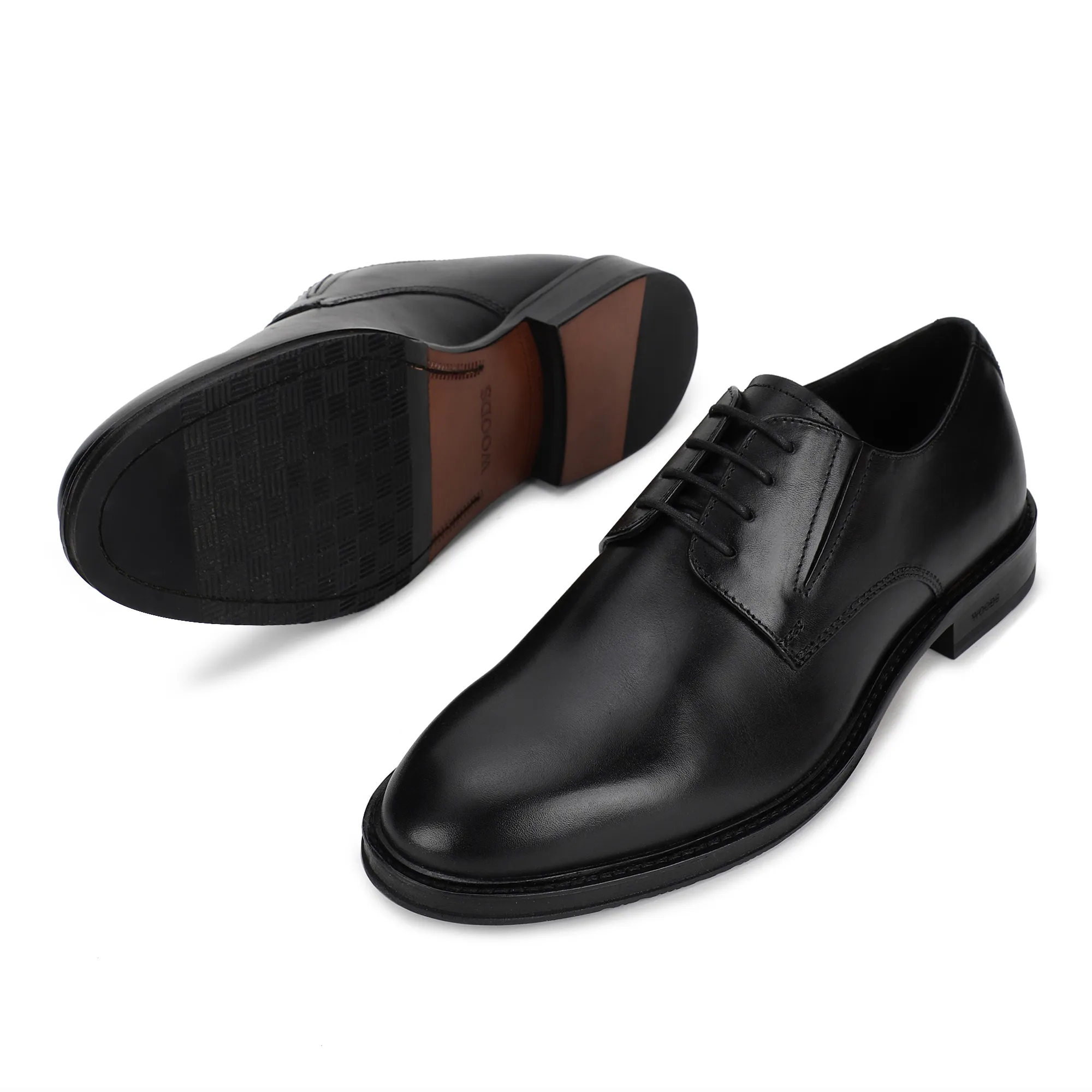 Black Oxford Shoes for Men - Thumbnail 4