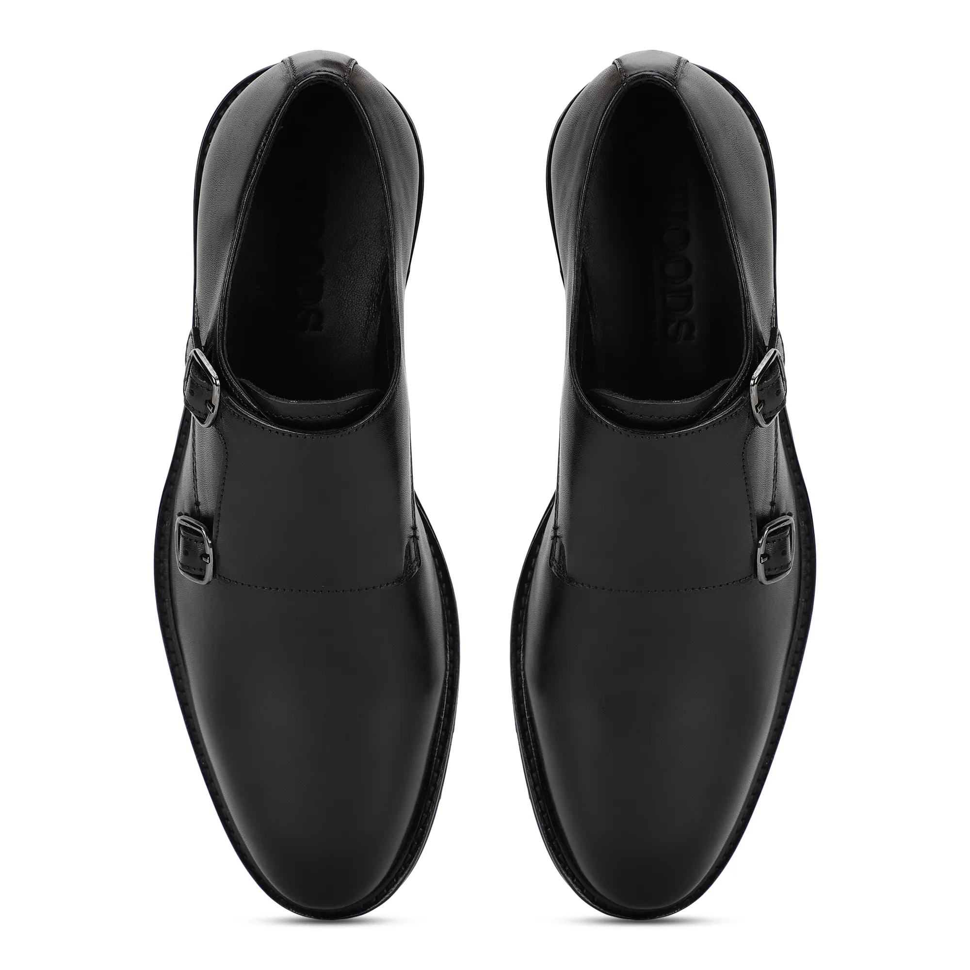 Black Monk strap Shoe for Men - Thumbnail 3
