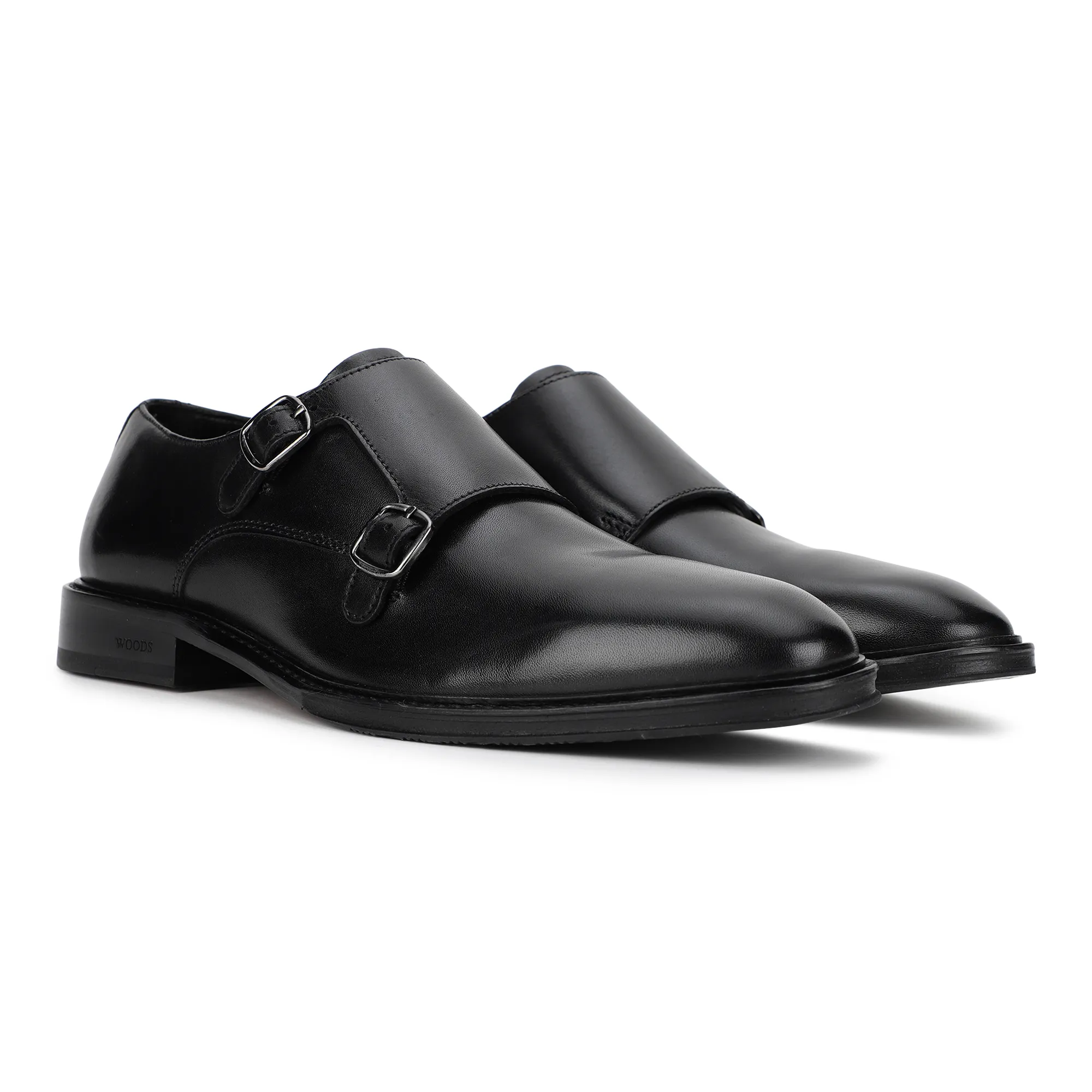 Black Monk strap Shoe for Men - Thumbnail 6