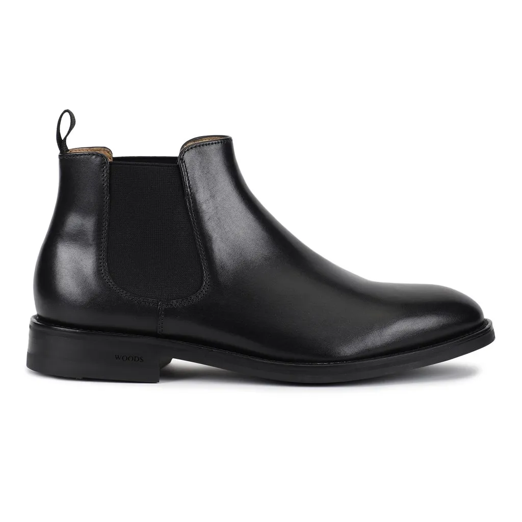 Black Chelsea Boot for Men - Thumbnail 1
