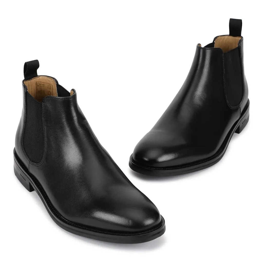 Black Chelsea Boot for Men - Thumbnail 2