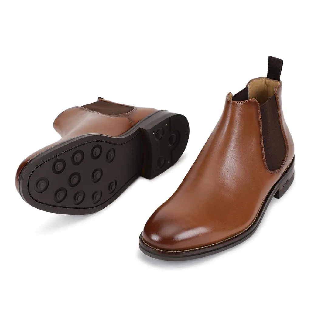 Tan Chelsea Boot for Men - Thumbnail 4