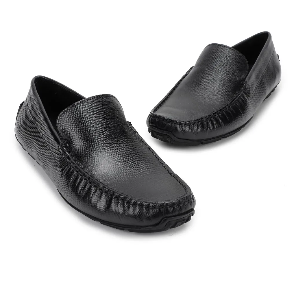 Black Penny Loafer for Men - Thumbnail 2