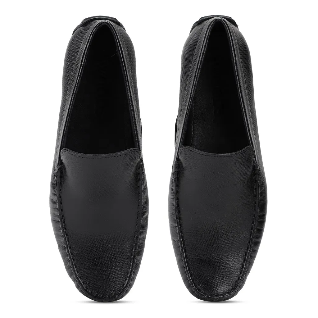 Black Penny Loafer for Men - Thumbnail 4