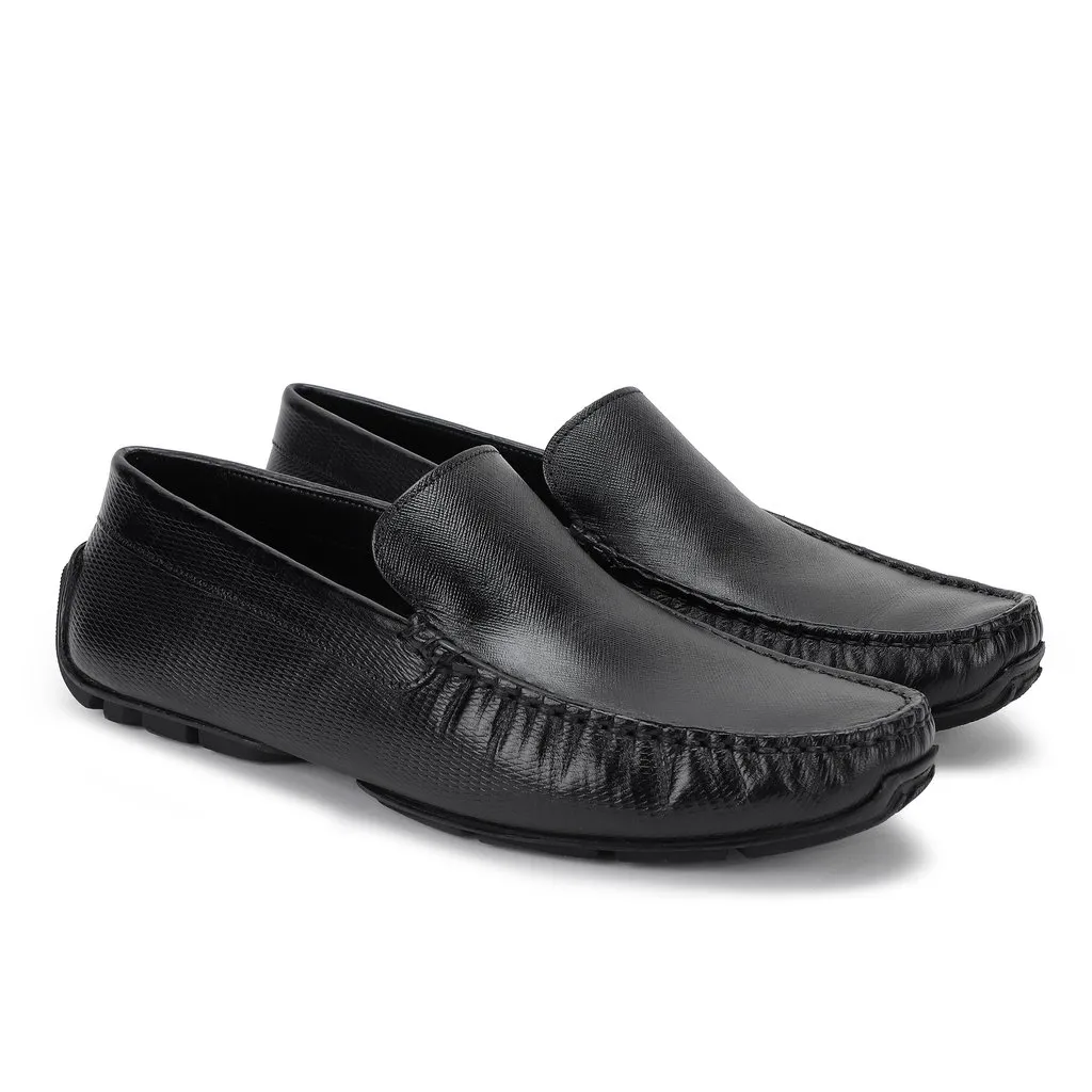 Black Penny Loafer for Men - Thumbnail 6