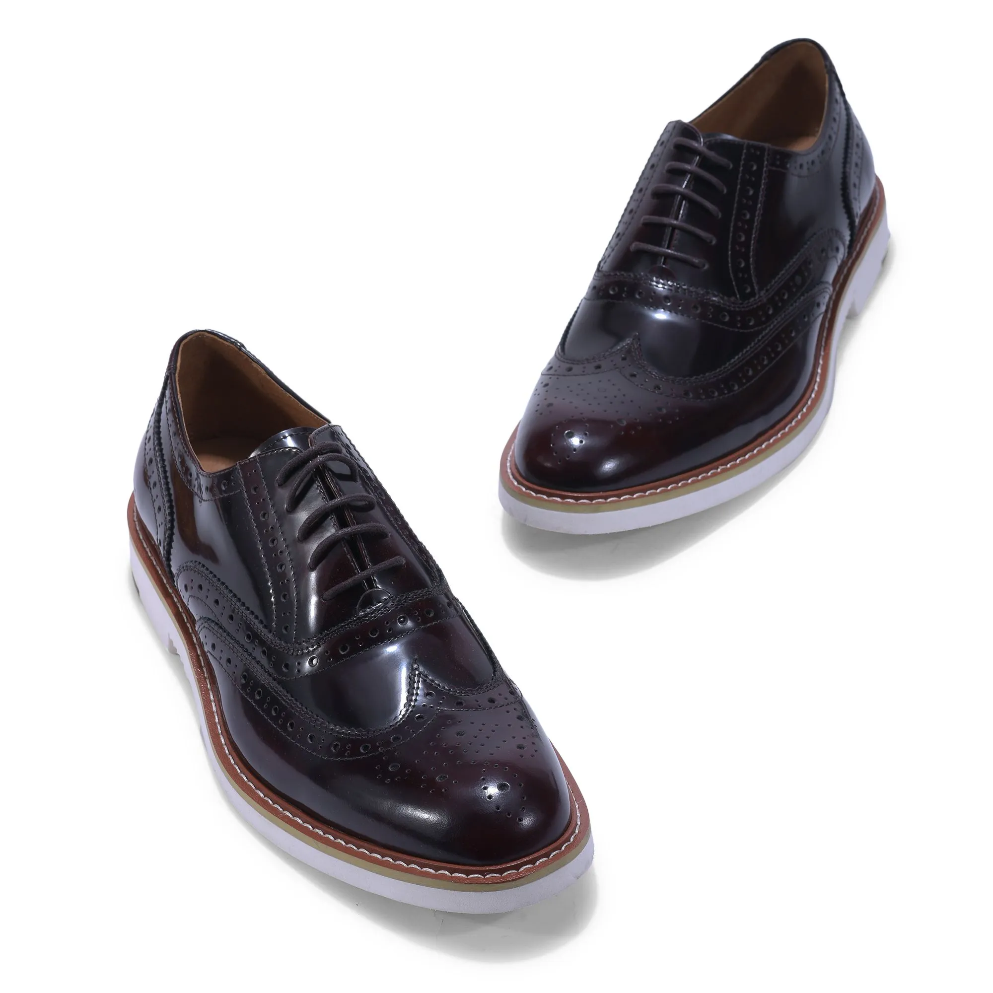 Woods Brown brogues for men - Thumbnail 2