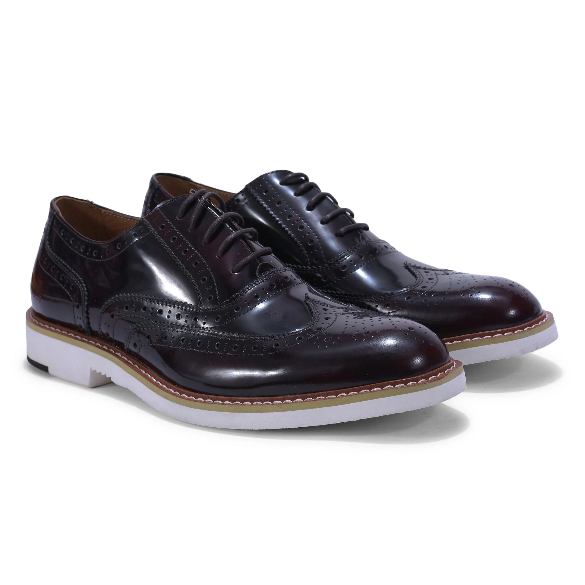 Woods Brown brogues for men - Thumbnail 6