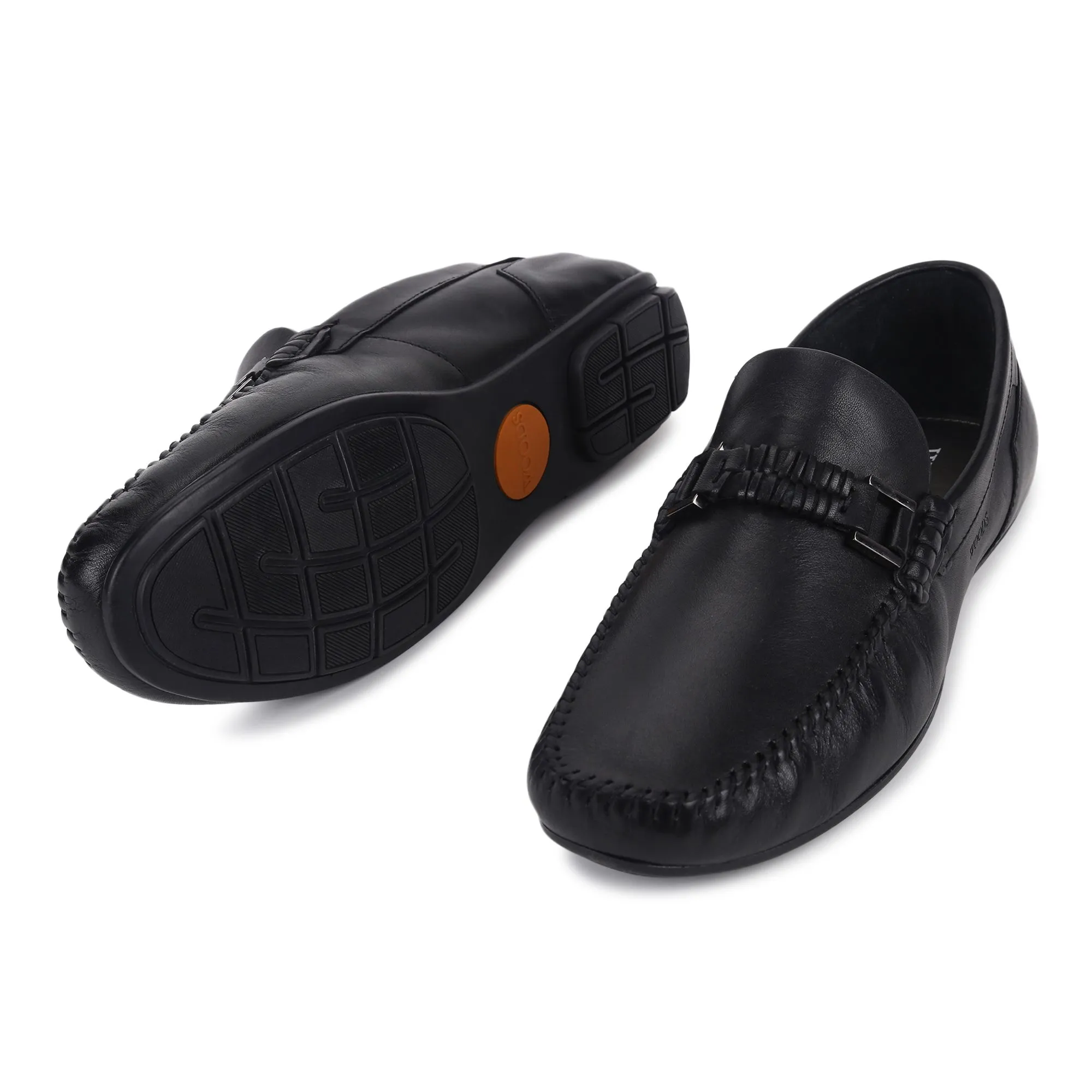 Black Penny Loafer for Men - Thumbnail 4