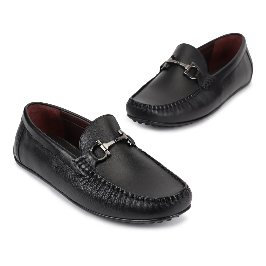 Black Moccasin for Men - Thumbnail 2