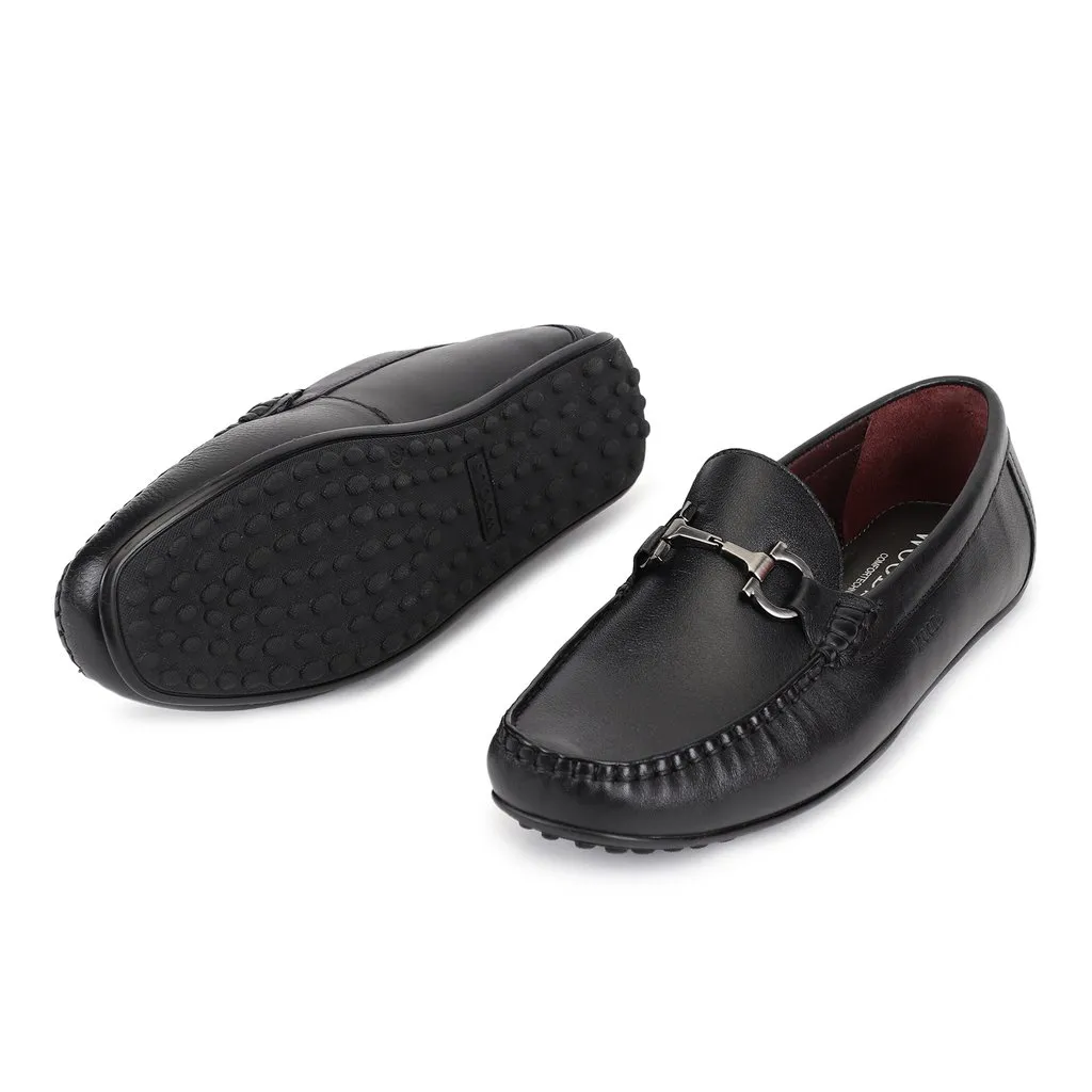 Black Moccasin for Men - Thumbnail 4