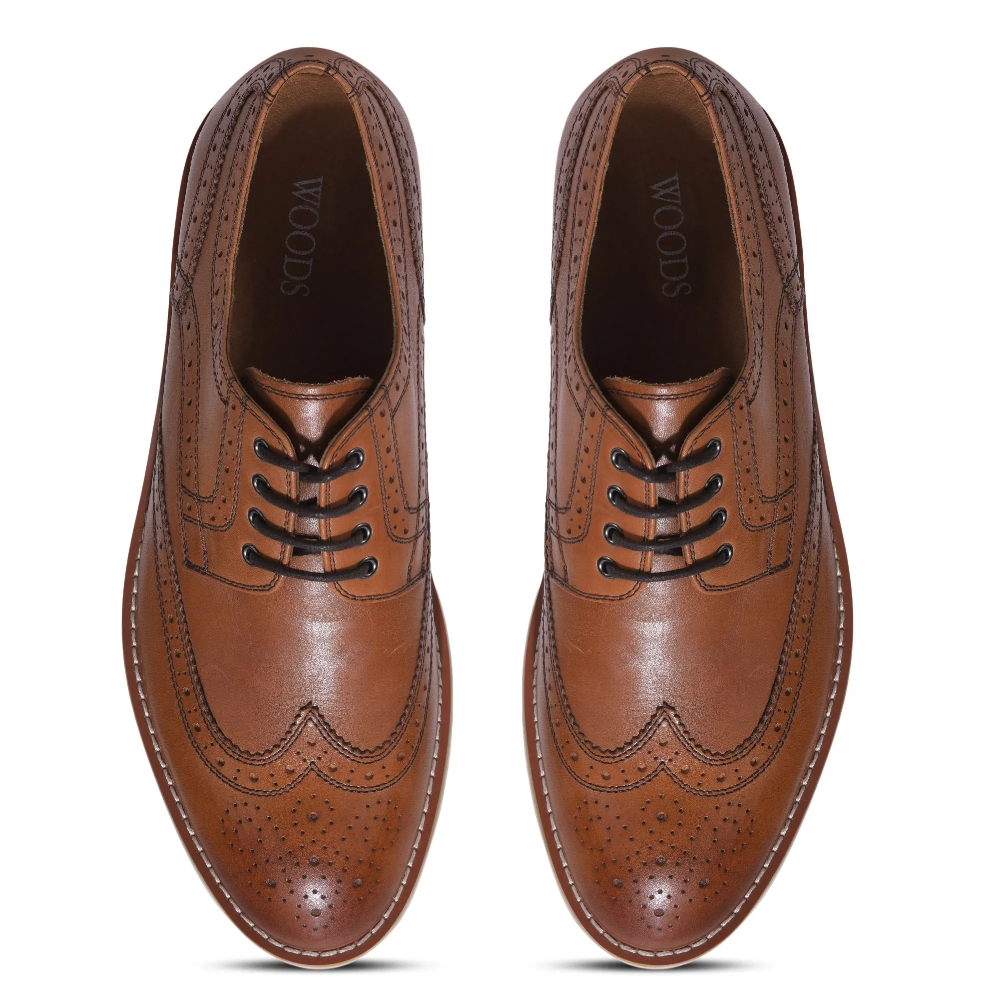 BROWN brogues for men - Thumbnail 3