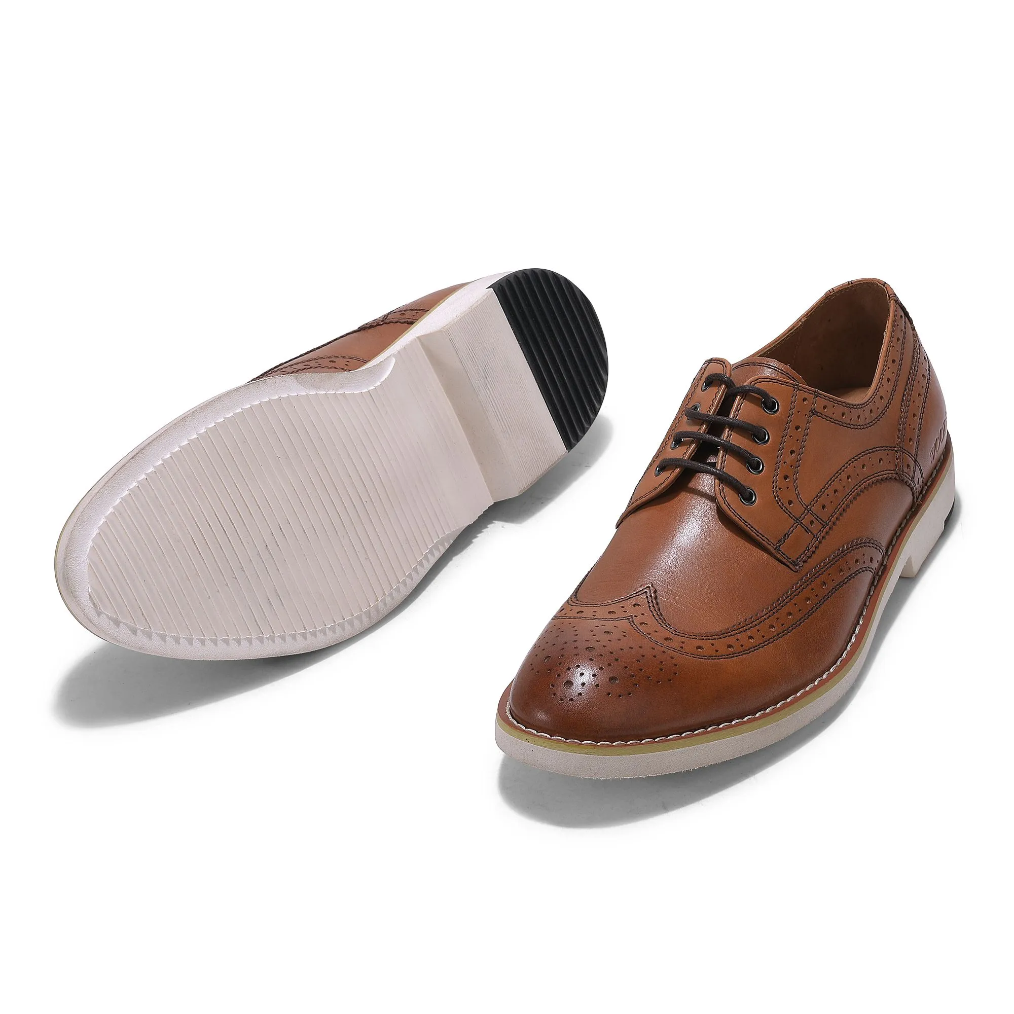 BROWN brogues for men - Thumbnail 4