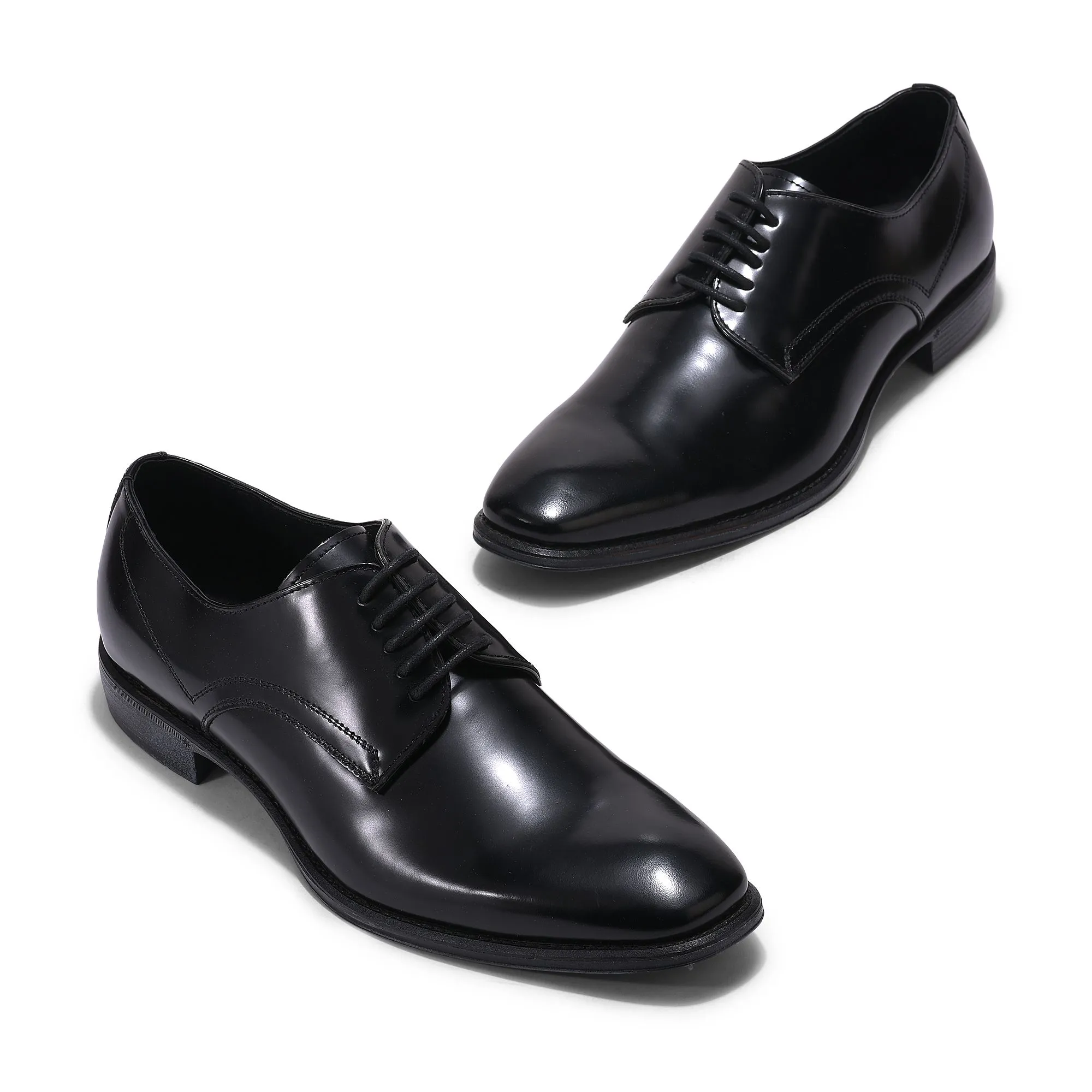 BLACK Derby shoes for men - Thumbnail 2
