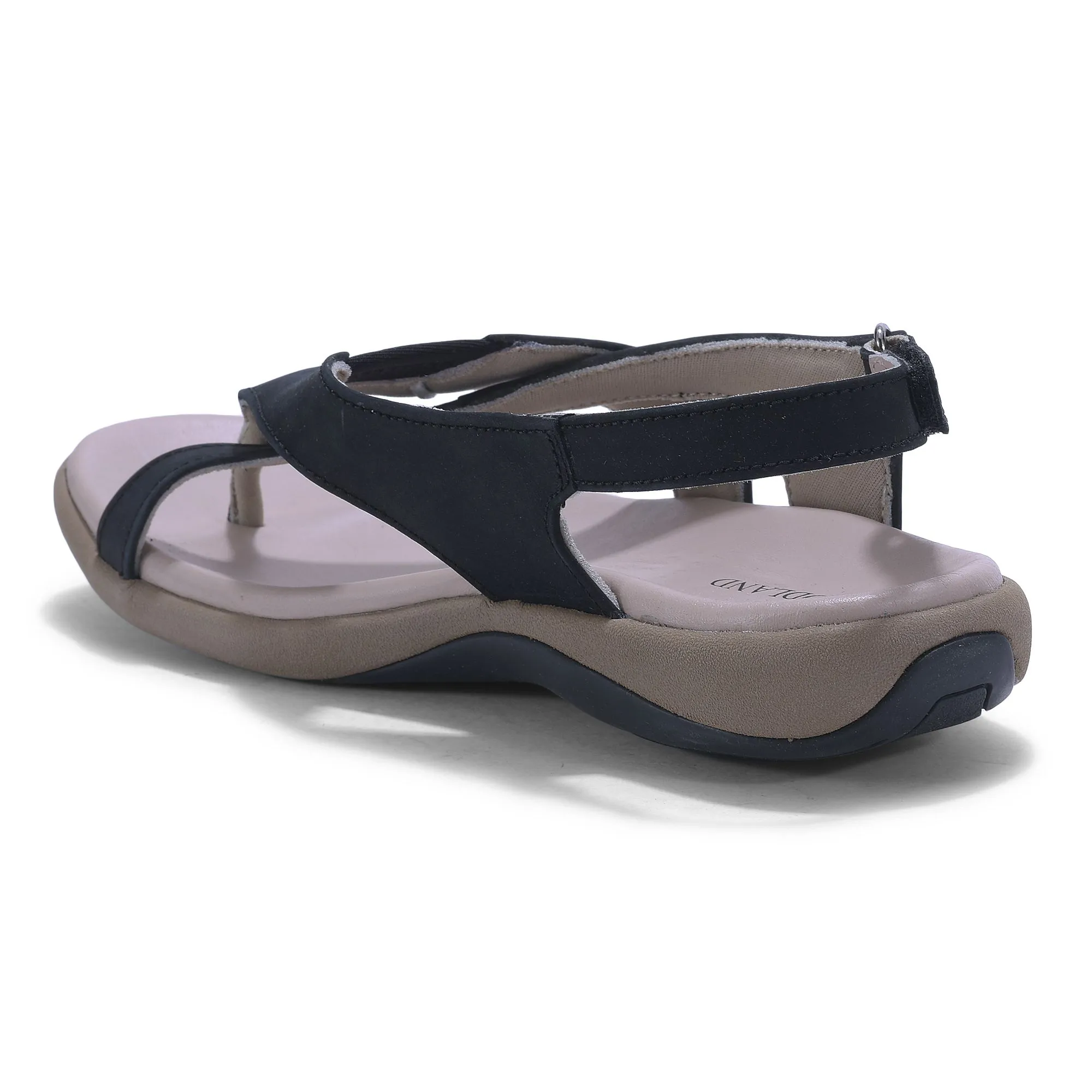 Woodland BLACK Sandals for women - Thumbnail 5