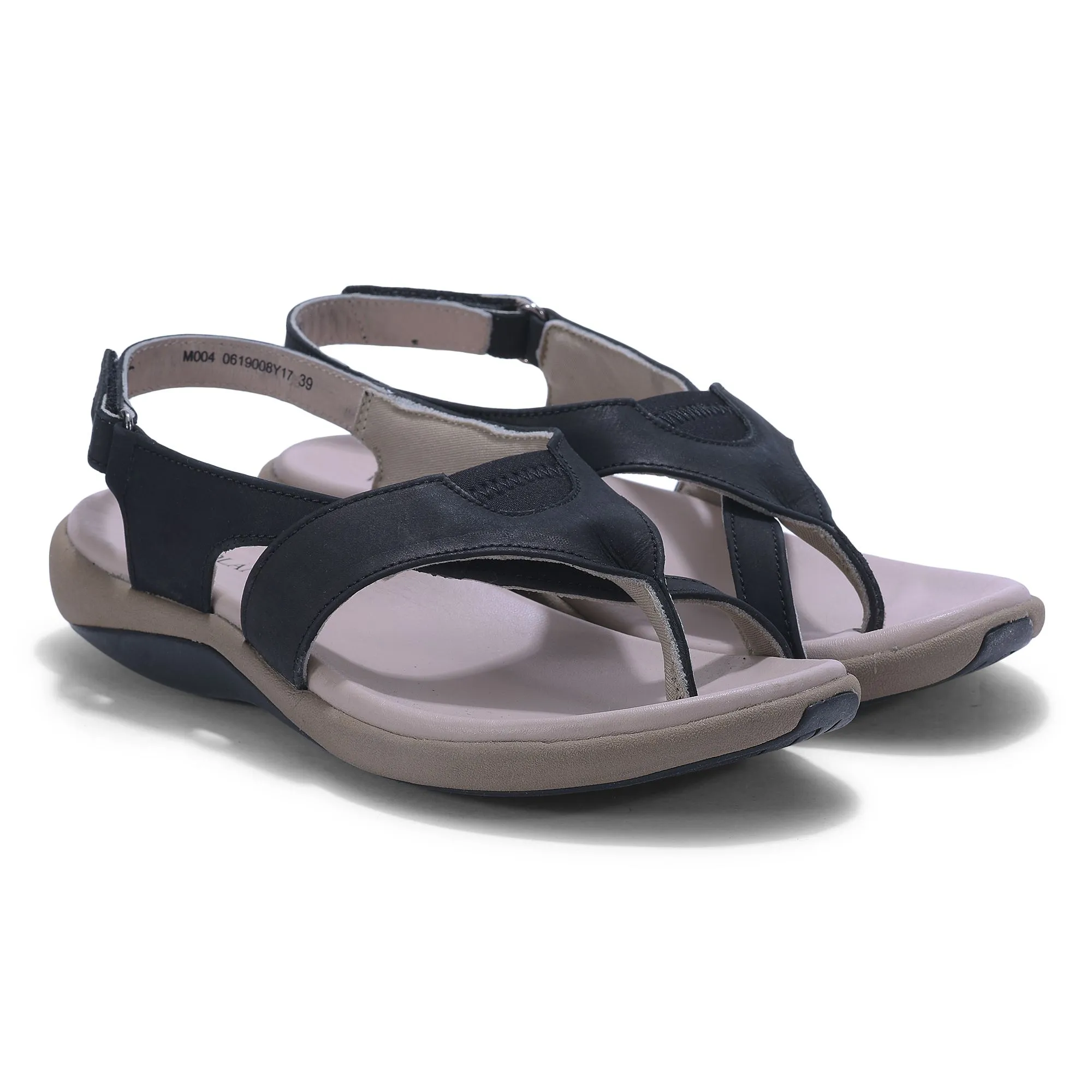 Woodland BLACK Sandals for women - Thumbnail 6