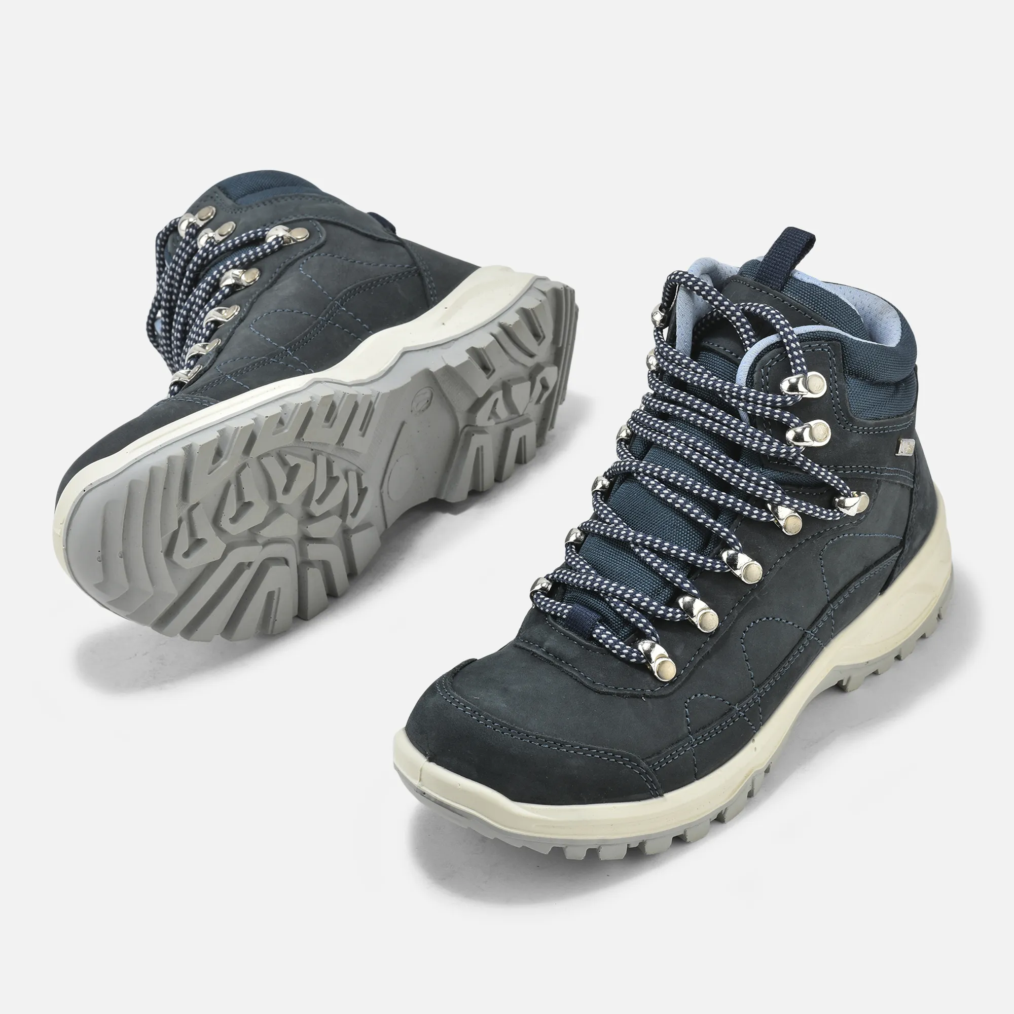 Navy Boots For Ladies - Thumbnail 3