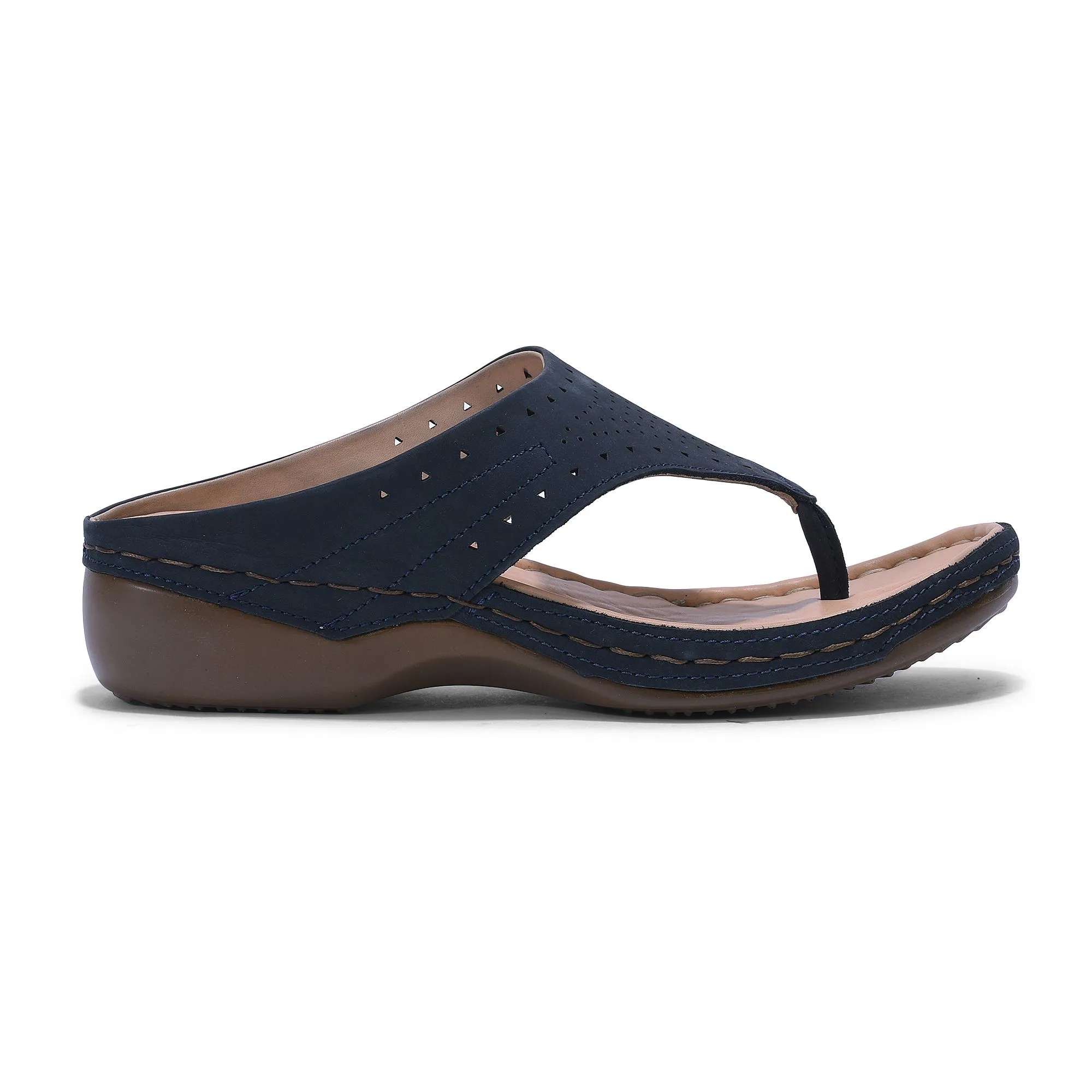 Blue t-strap sandal - Image 1
