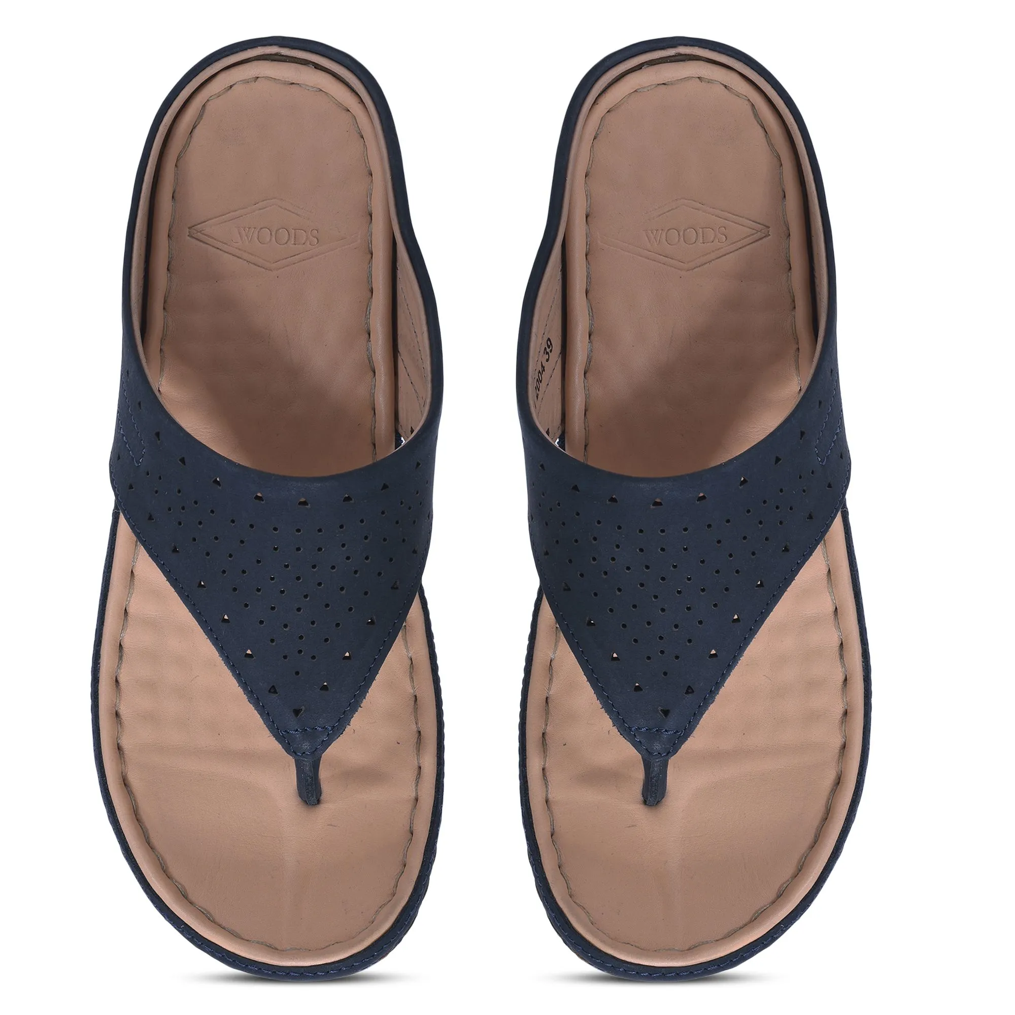 Blue t-strap sandal - Thumbnail 3