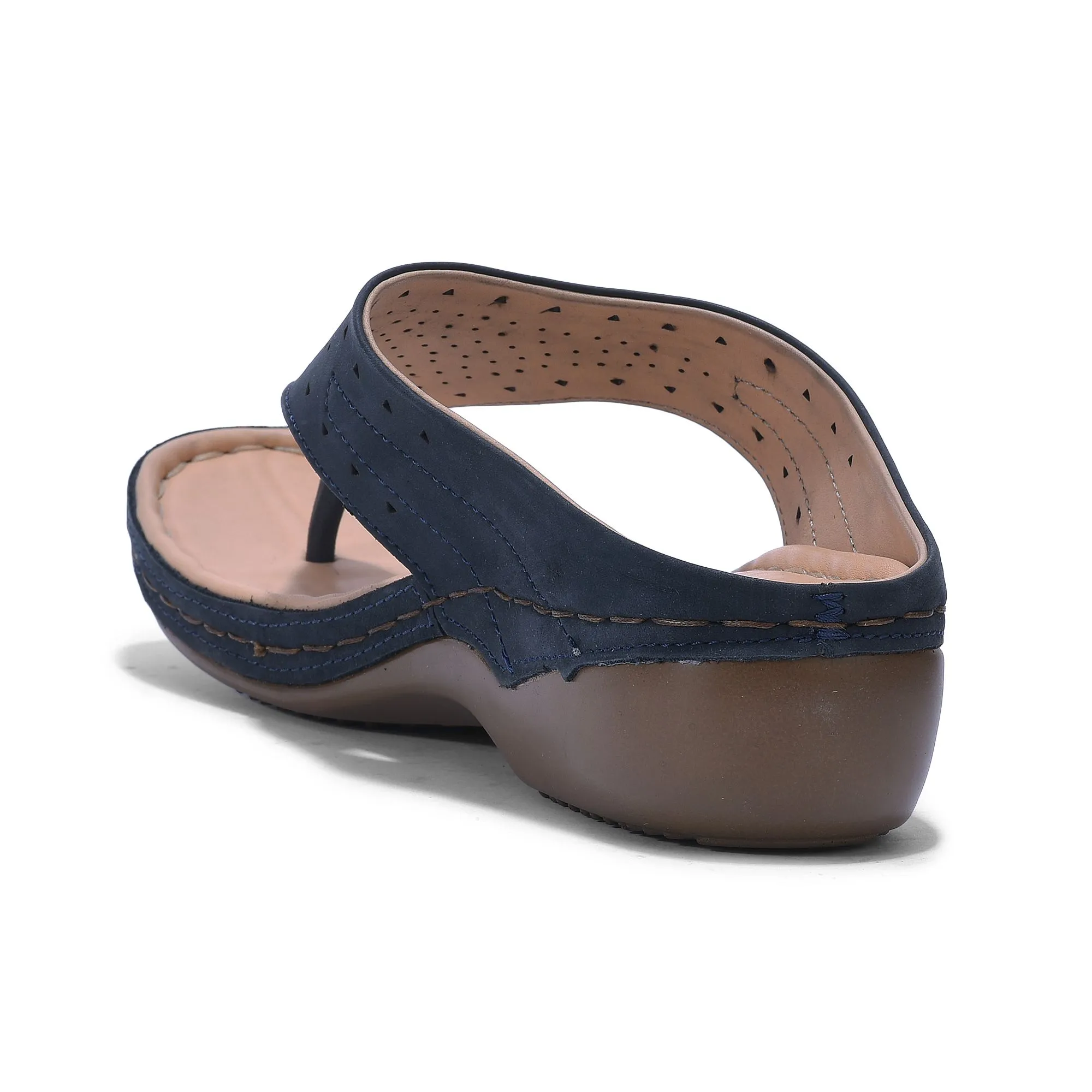 Blue t-strap sandal - Thumbnail 5