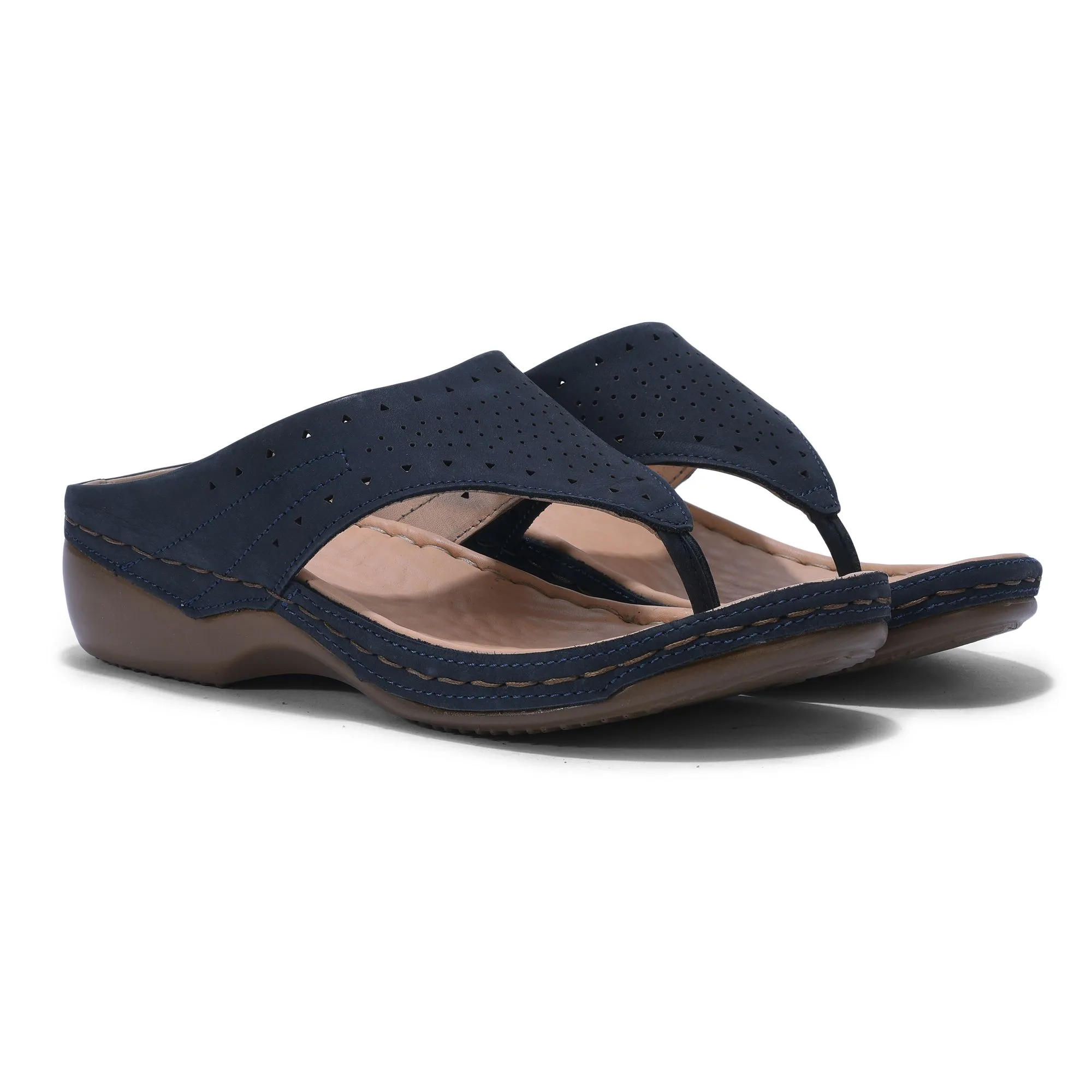 Blue t-strap sandal - Thumbnail 6