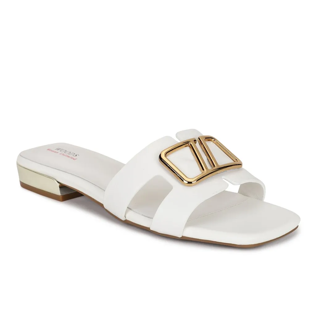 Beige Slip-on sandal for women - Thumbnail 1