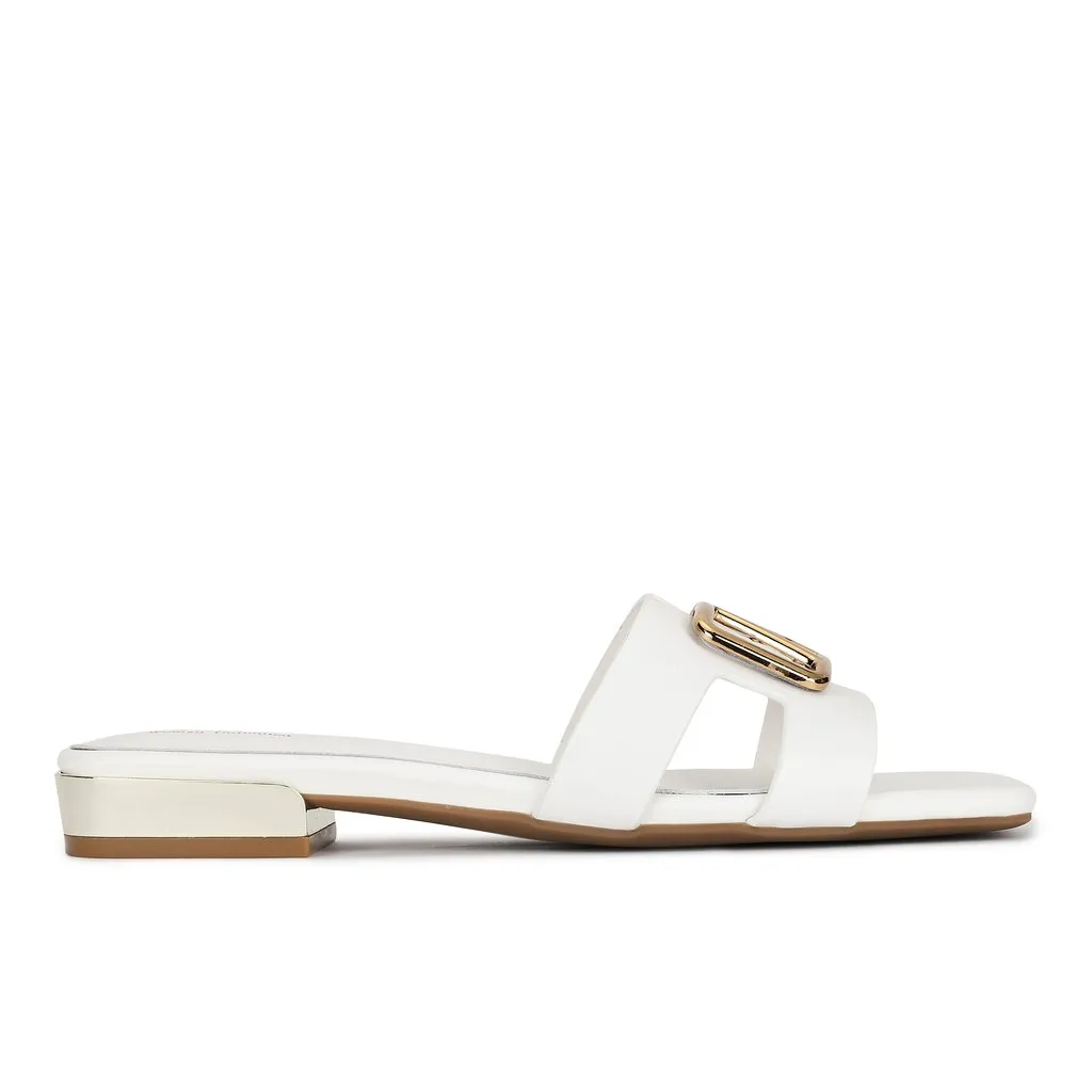 Beige Slip-on sandal for women - Thumbnail 3