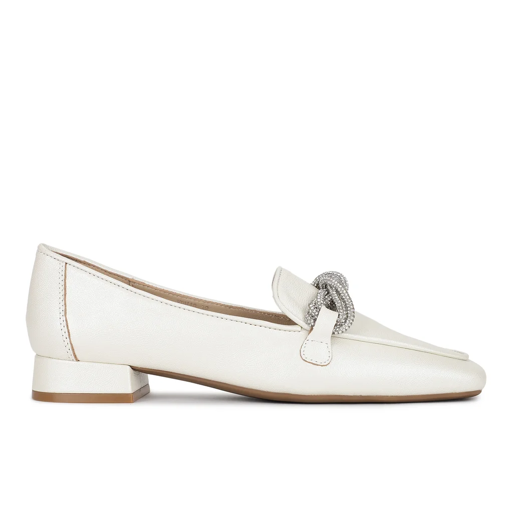 White Loafer for women - Thumbnail 1