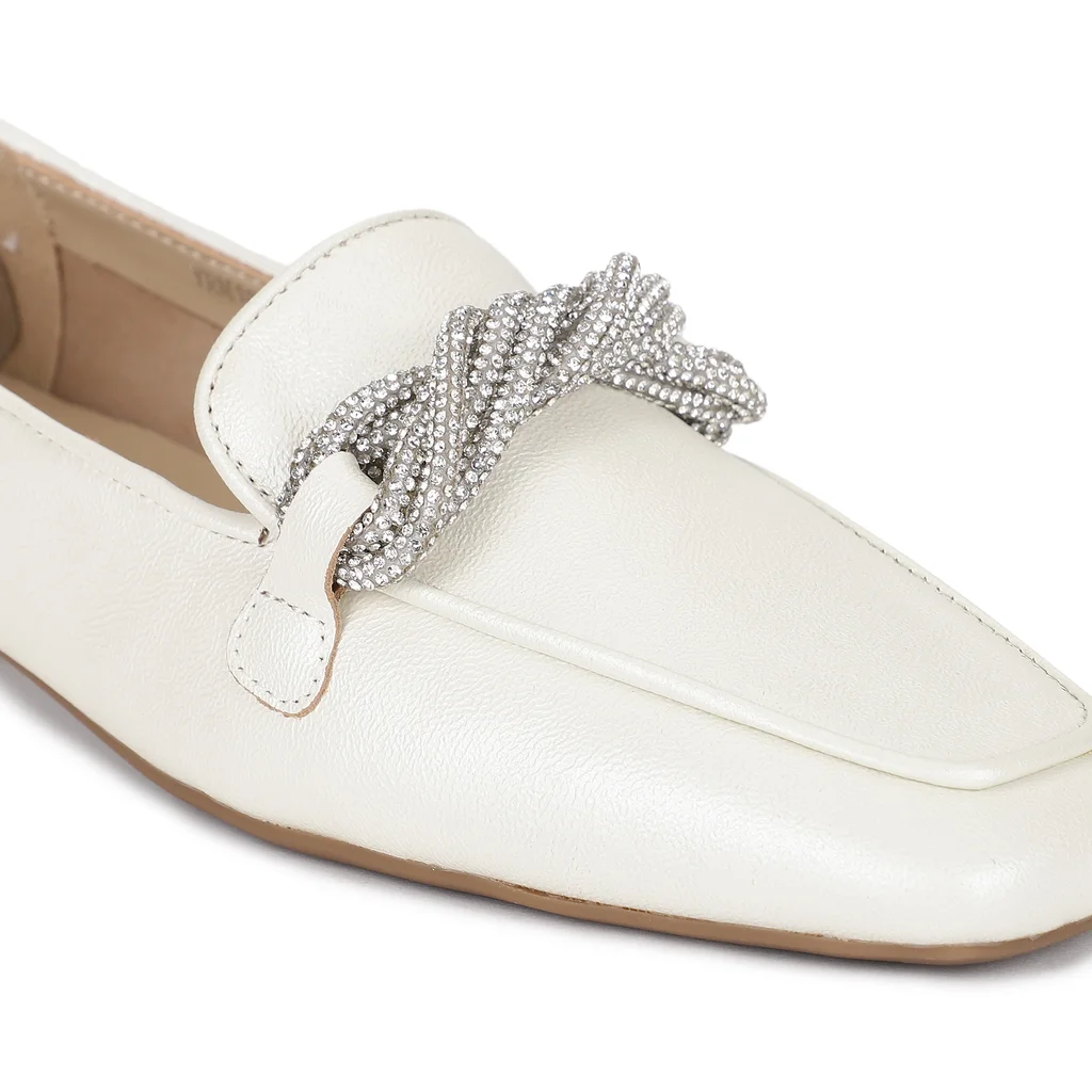 White Loafer for women - Thumbnail 3