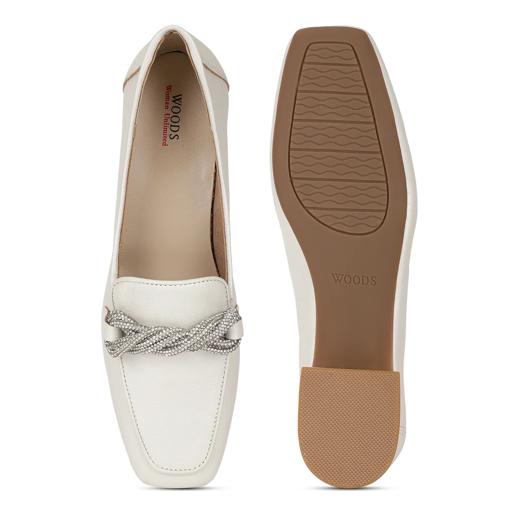 White Loafer for women - Thumbnail 4