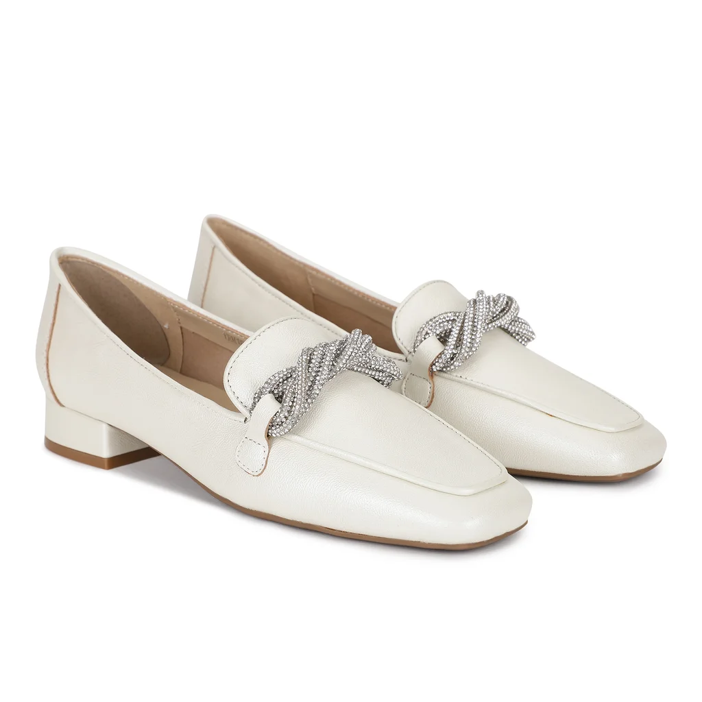 White Loafer for women - Thumbnail 6