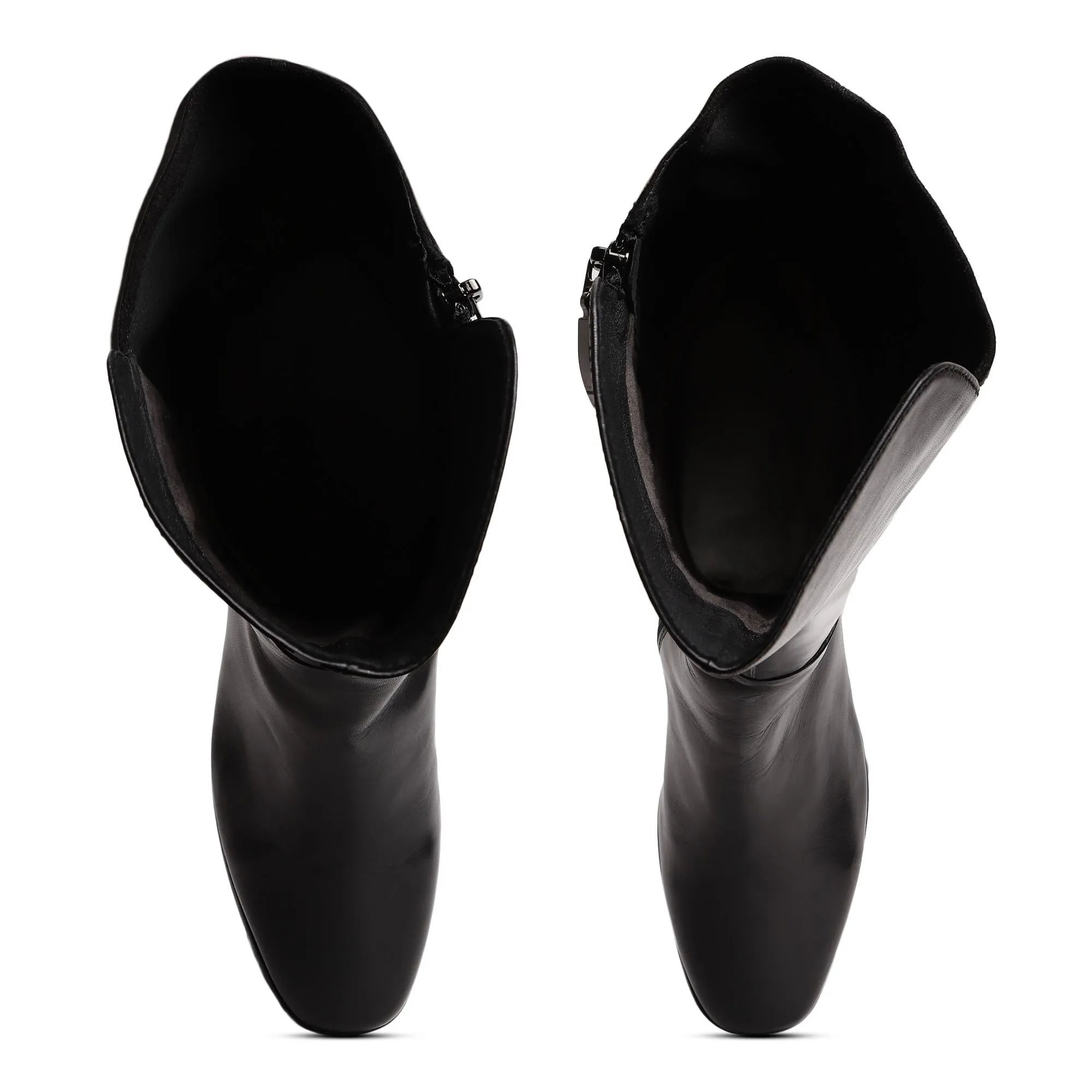 Black Knee High Boot - Thumbnail 3