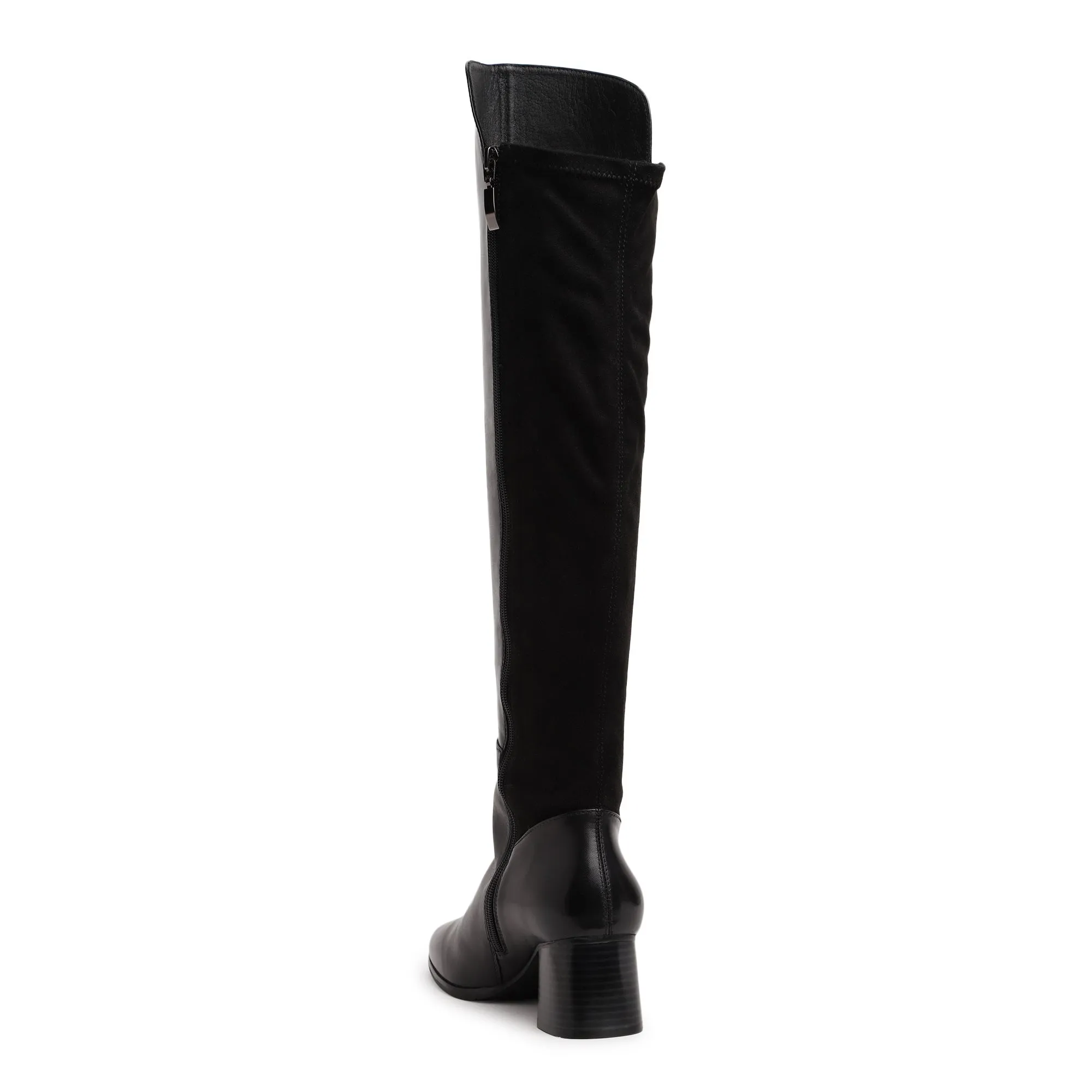 Black Knee High Boot - Thumbnail 5