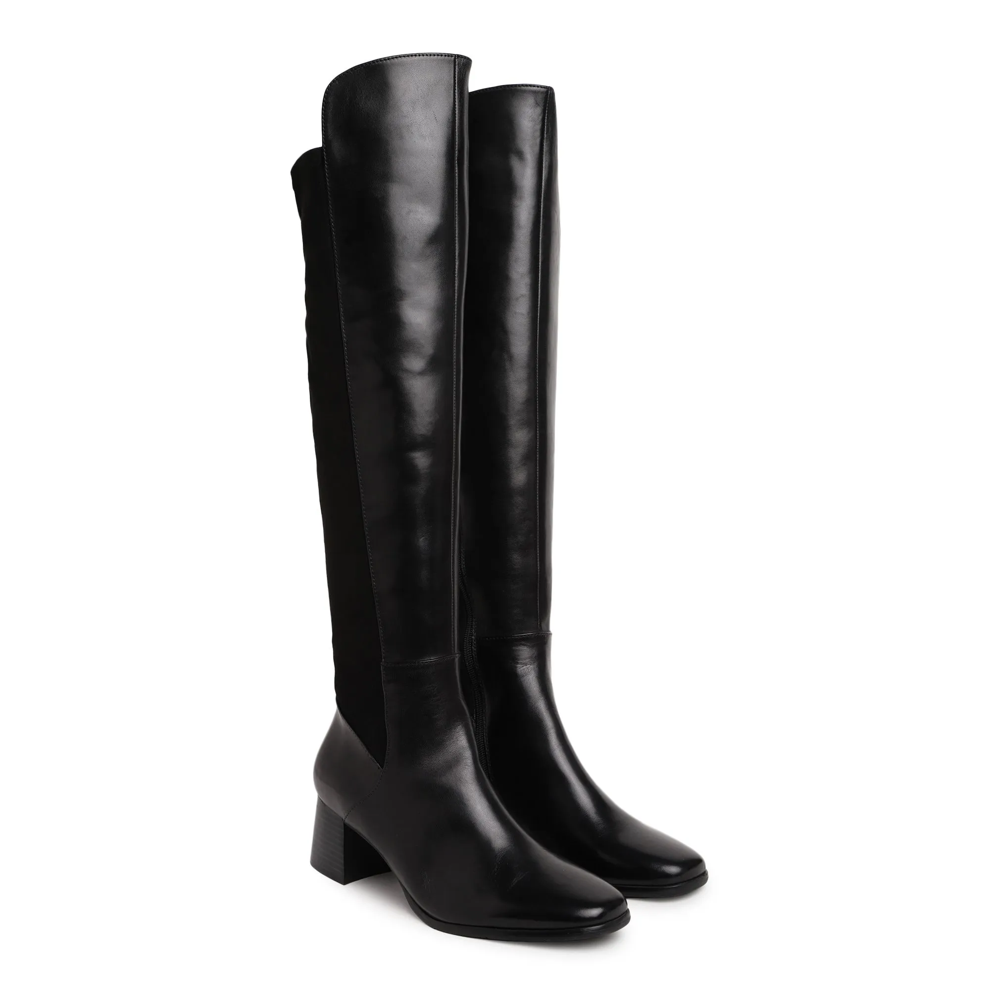 Black Knee High Boot - Thumbnail 6