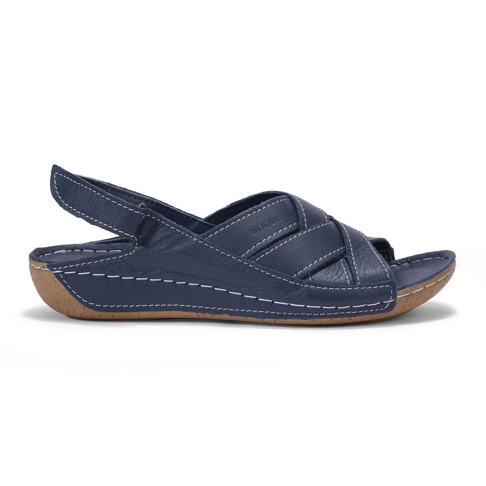 Navy sandal for women - Thumbnail 1