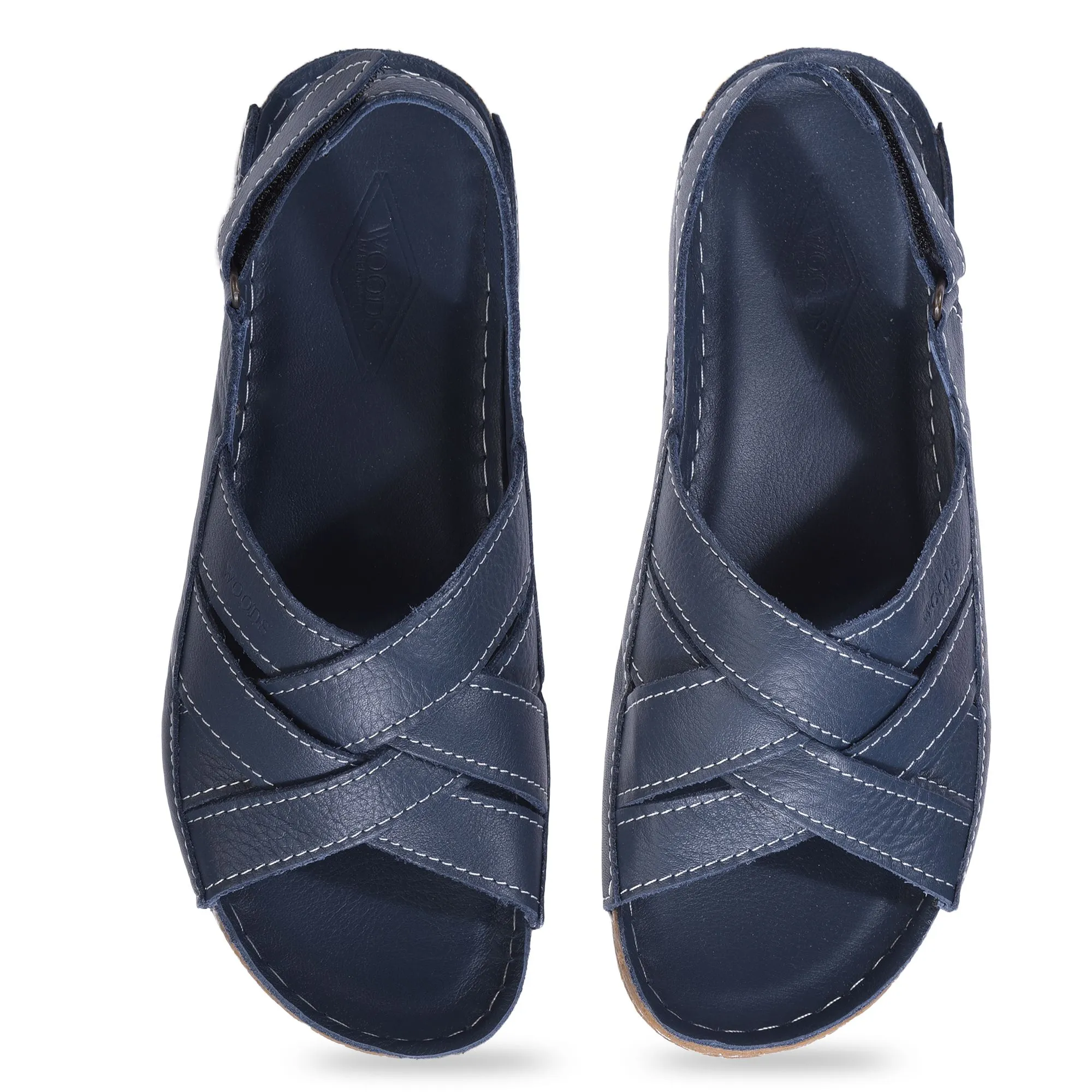 Navy sandal for women - Thumbnail 3